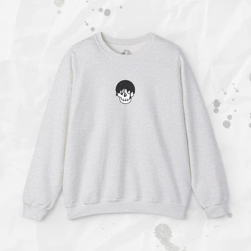 Skull Icon – Embroidered Crewneck Sweatshirt
