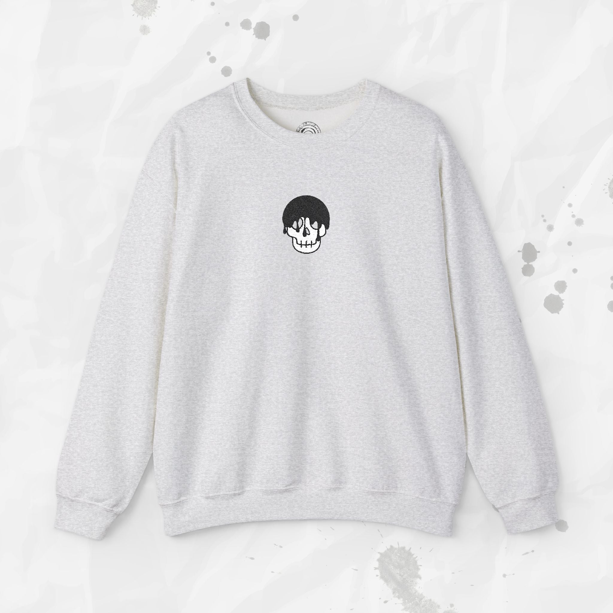 Skull Icon – Embroidered Crewneck Sweatshirt