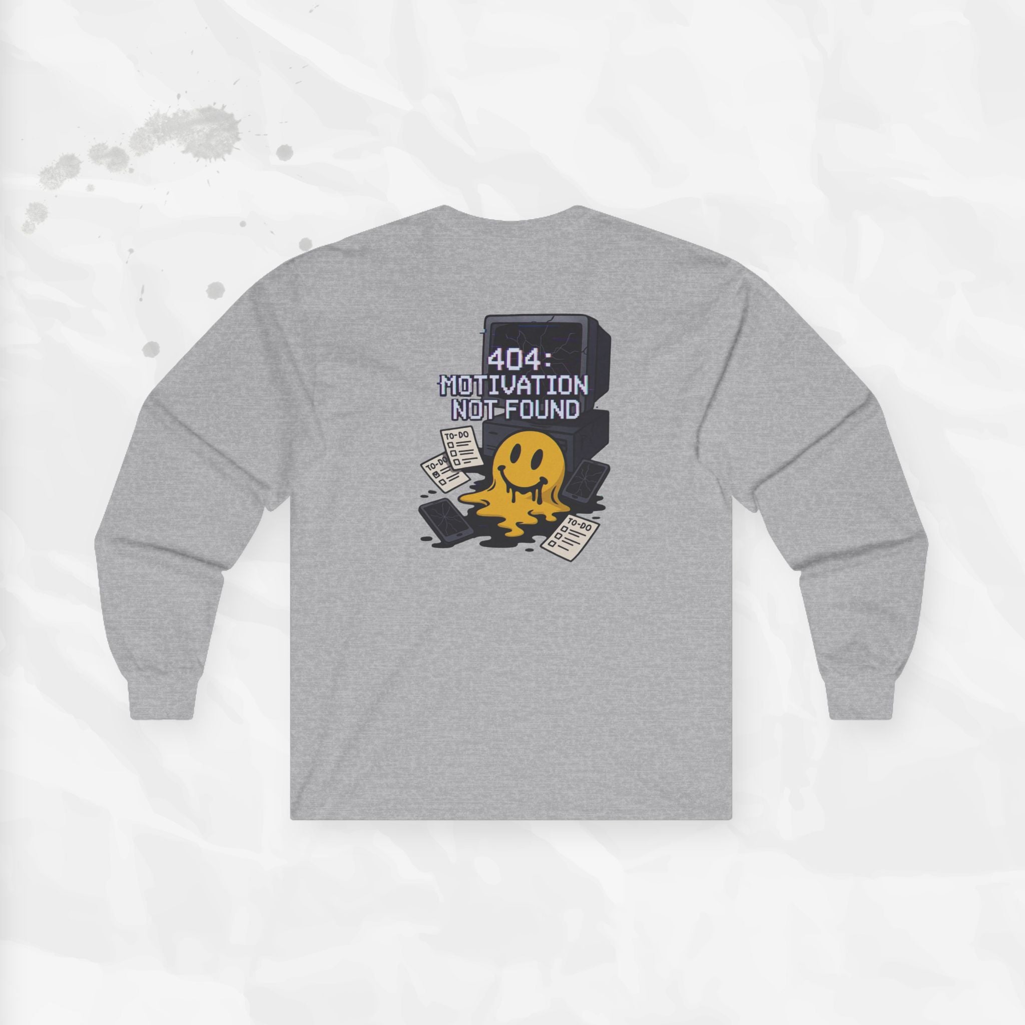 404: Motivation Not Found - Long Sleeve T-Shirt