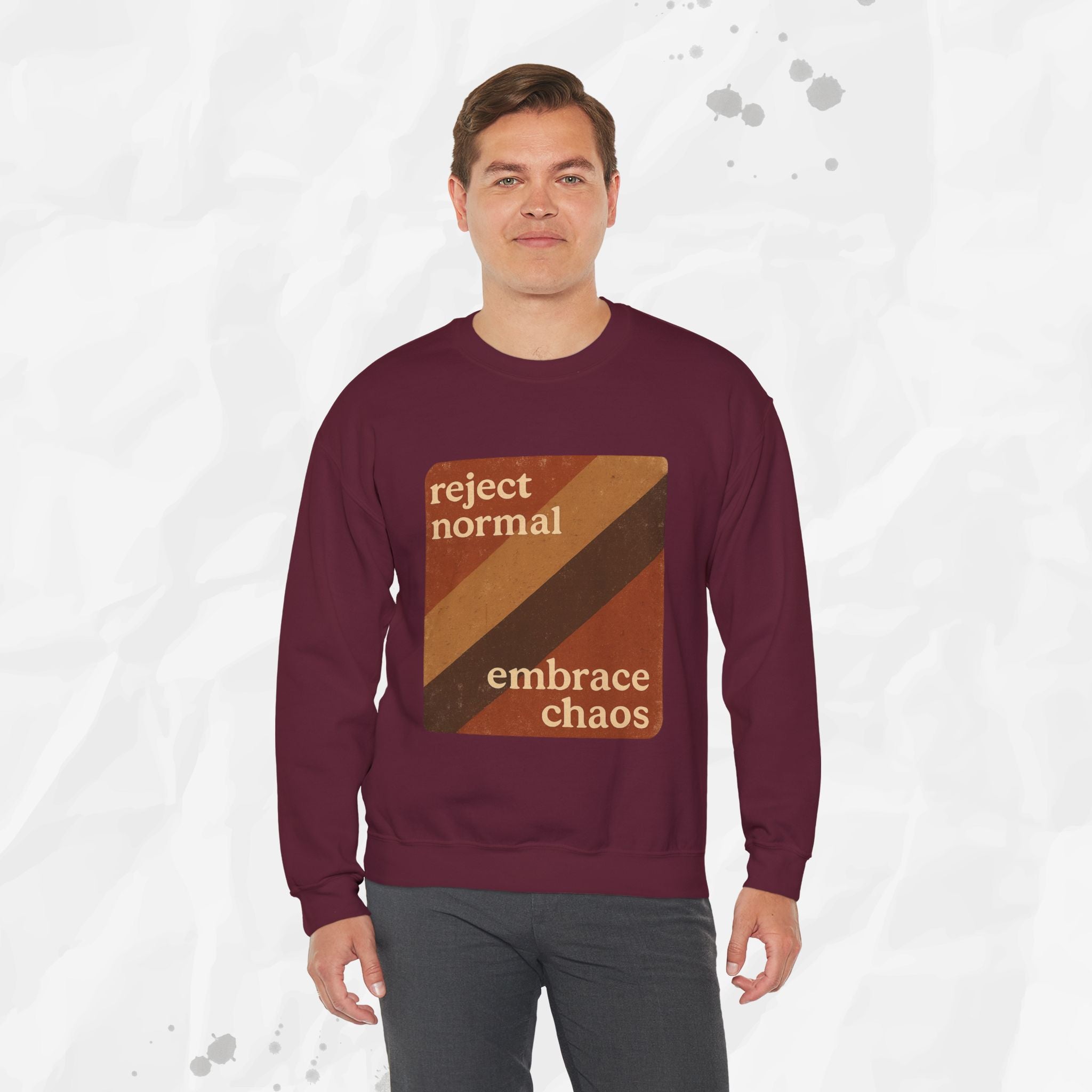 Reject Normal, Embrace Chaos – Crewneck Sweatshirt