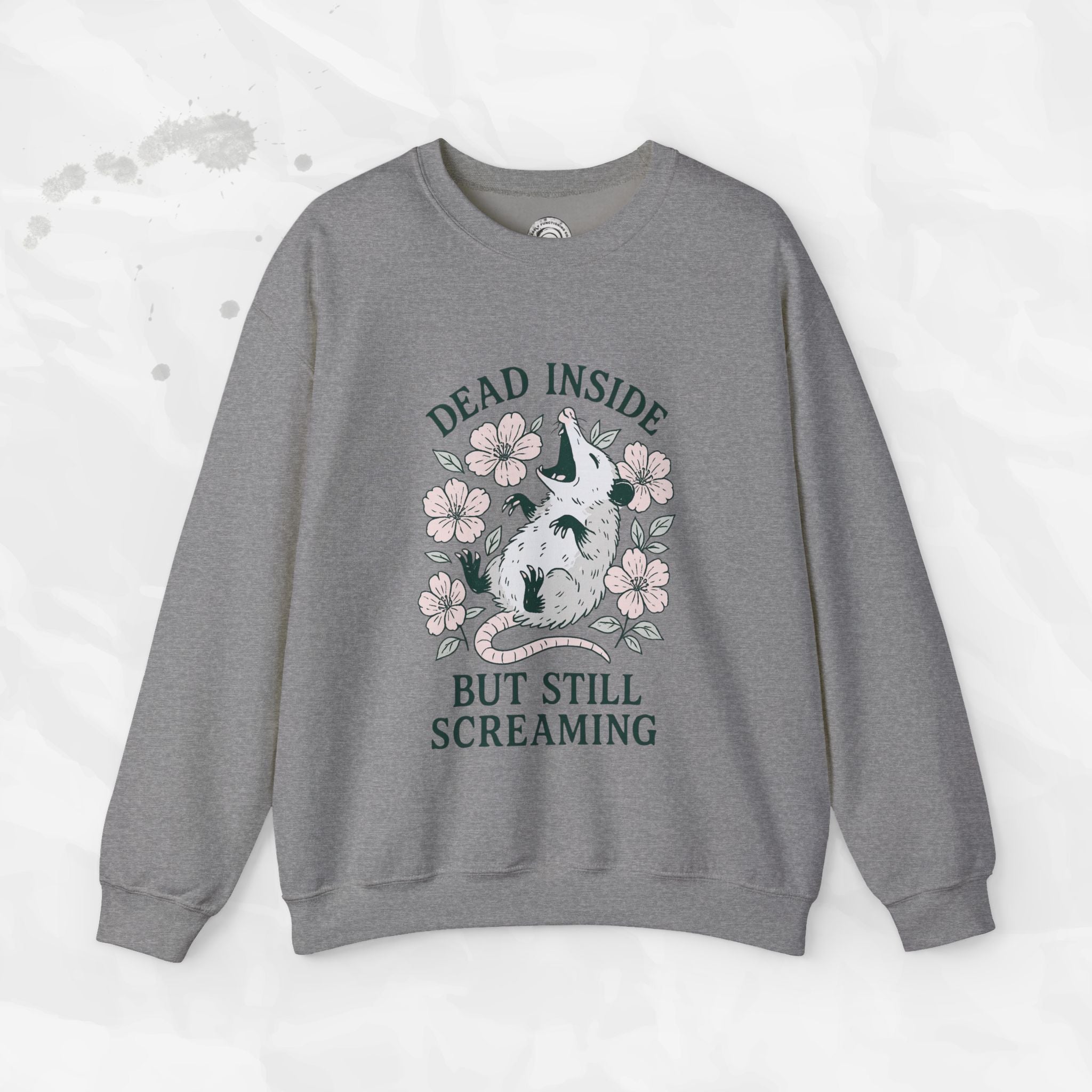 Dead Inside but Still Screaming – Crewneck Sweatshirt