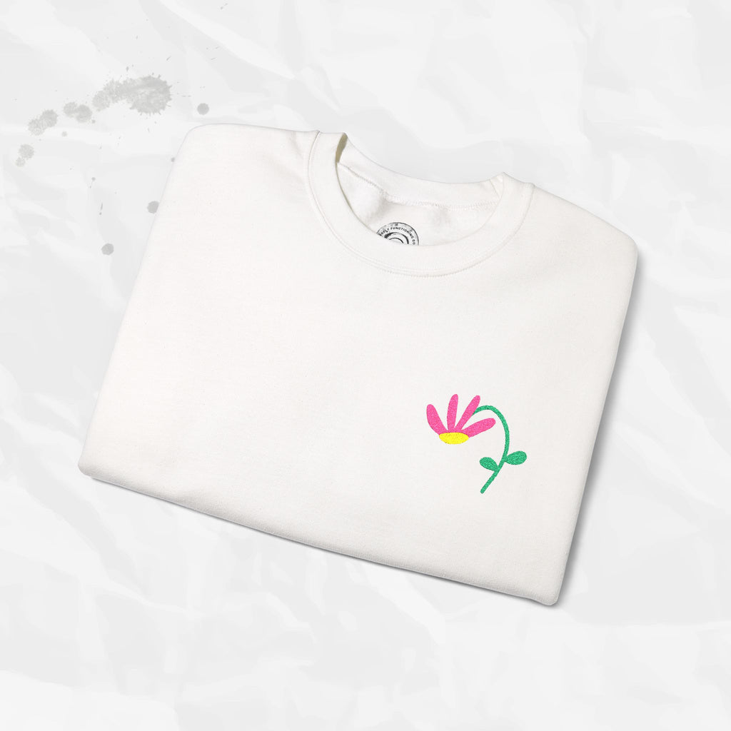 Bloom - Sweat-shirt à col rond brodé
