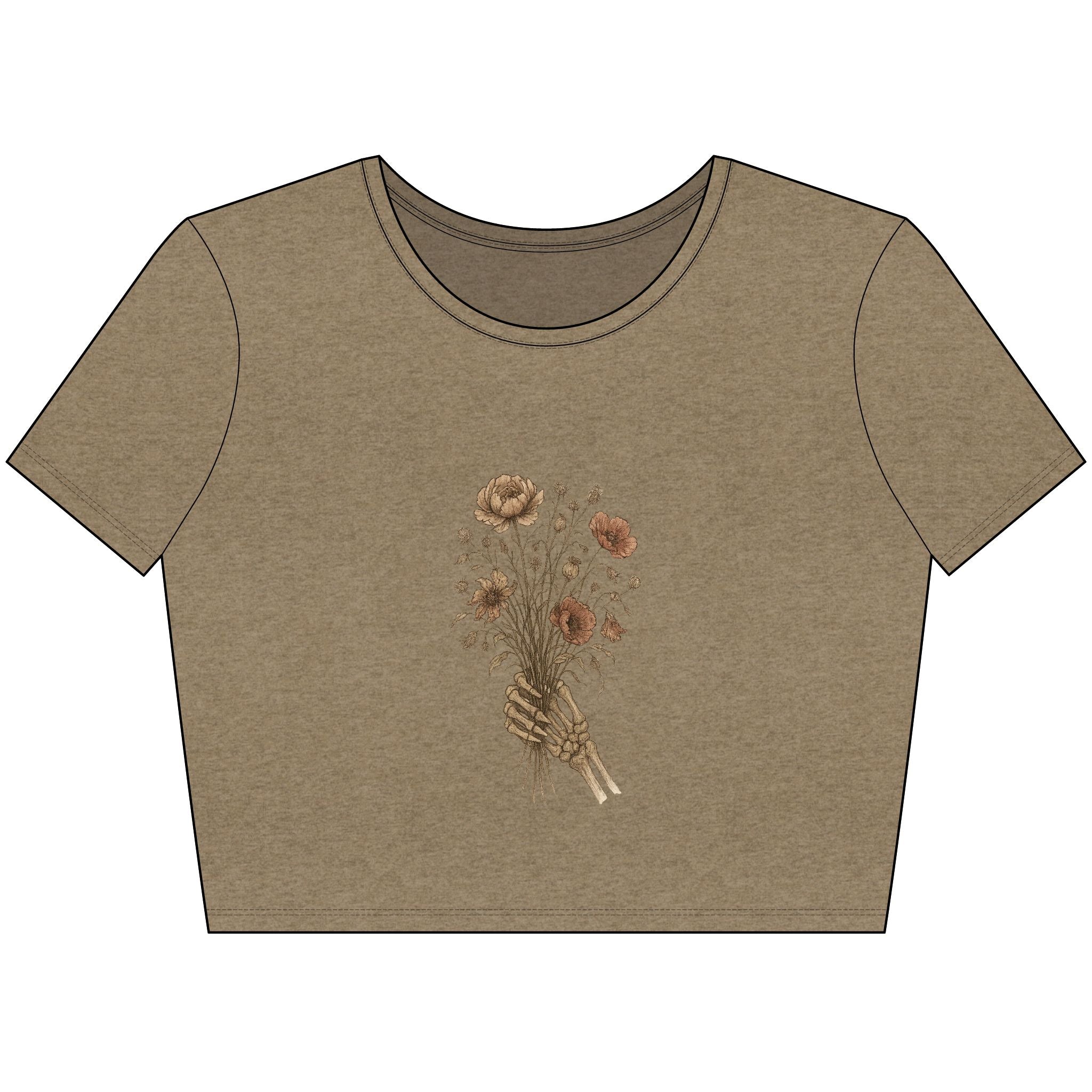 Skeleton Bouquet - Crop Top