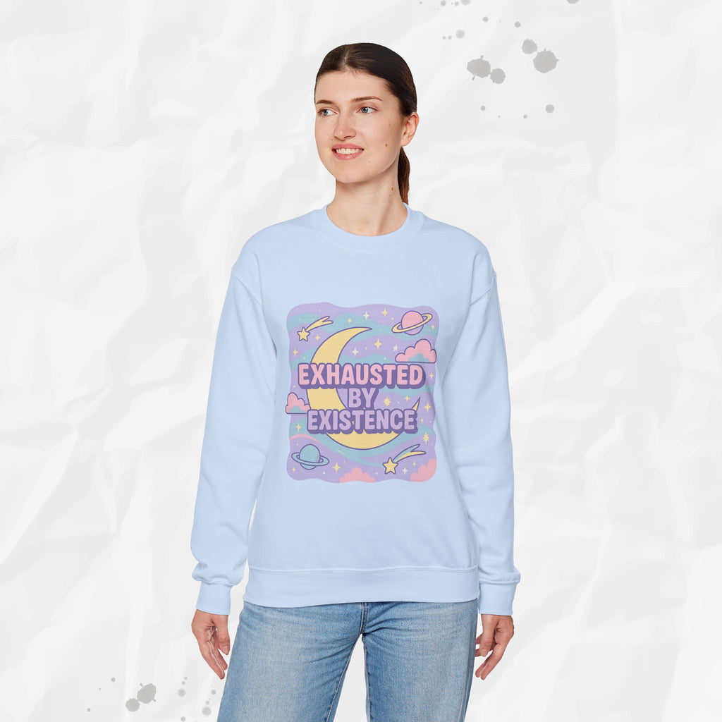 Exhausted by Existence - Crewneck Sweatshirt