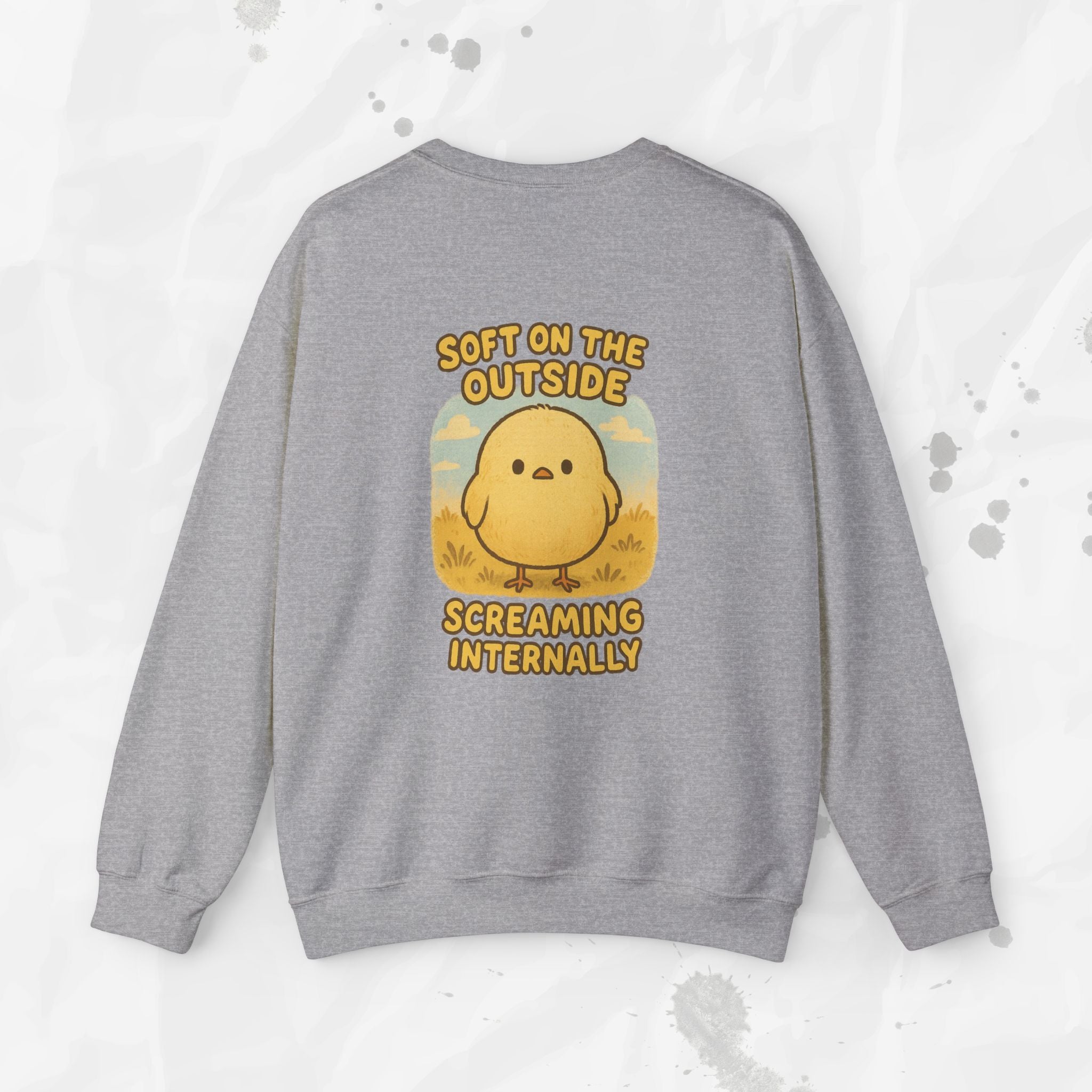 Soft on the Outside Screaming Internally - Crewneck Sweatshirt