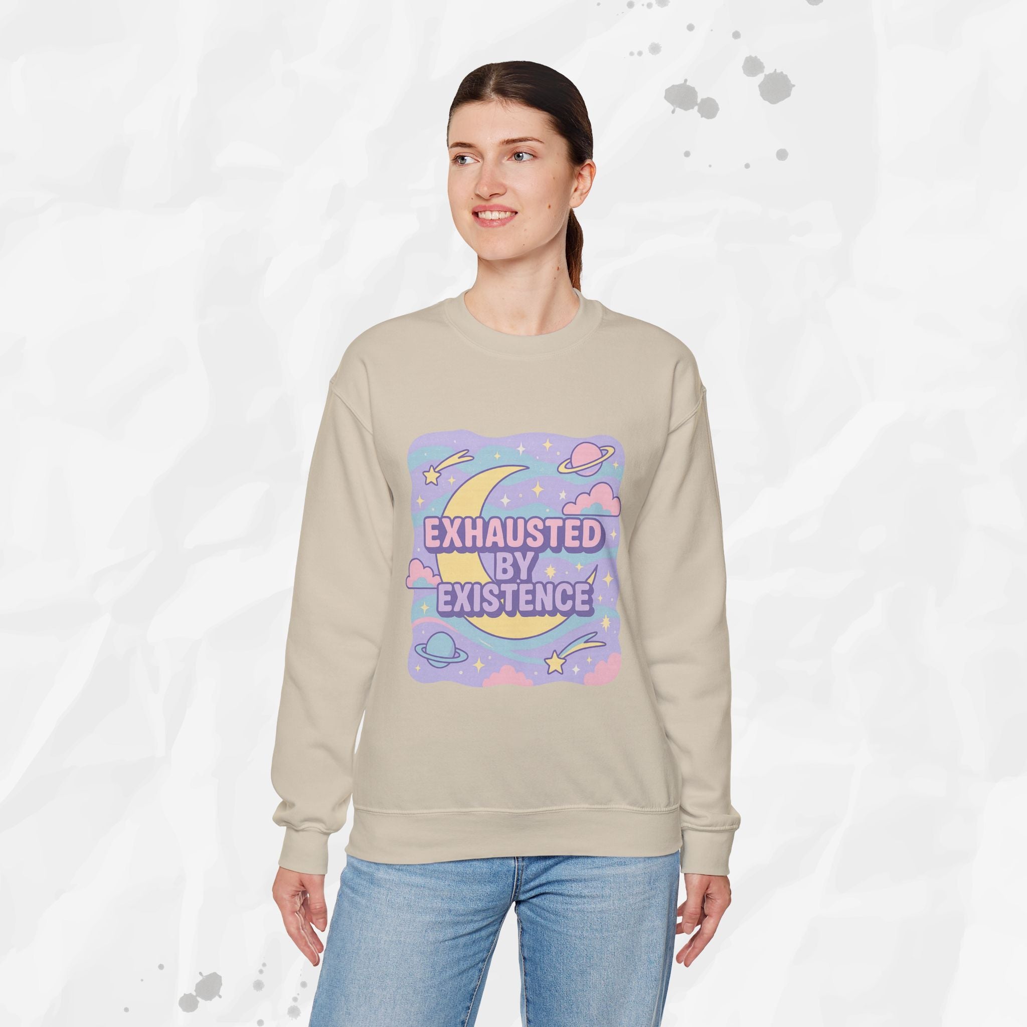 Exhausted by Existence - Crewneck Sweatshirt
