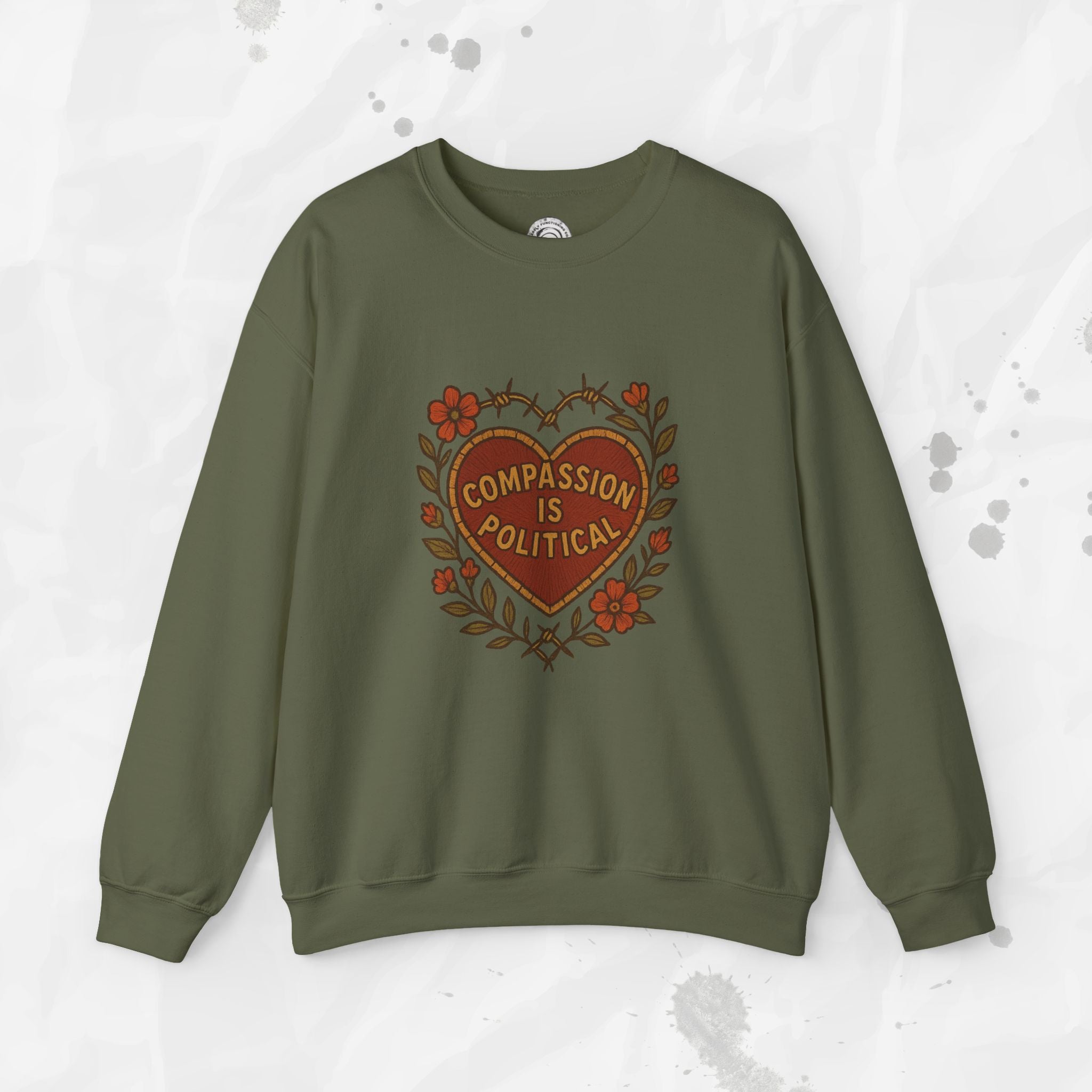 Compassion Is Political - Crewneck Sweatshirt