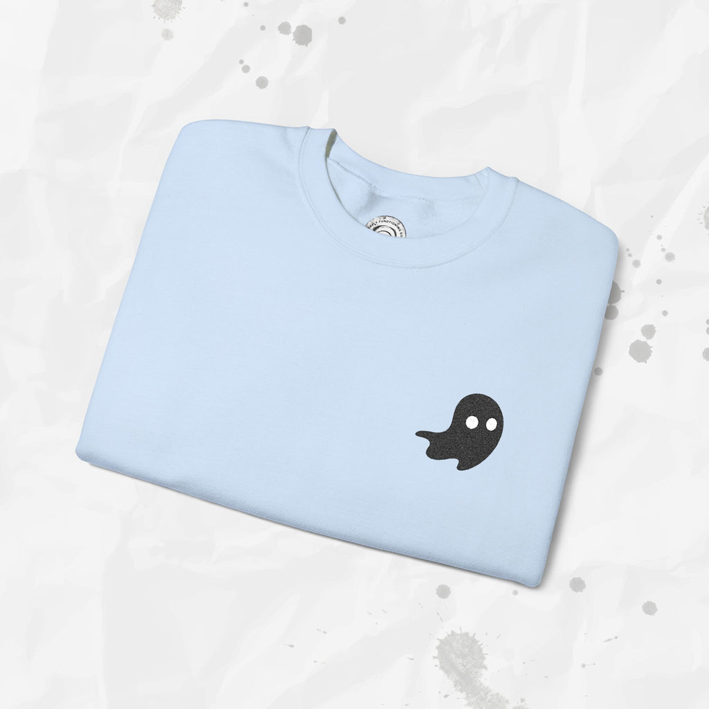 Sweat-shirt à col rond brodé Lil Ghost