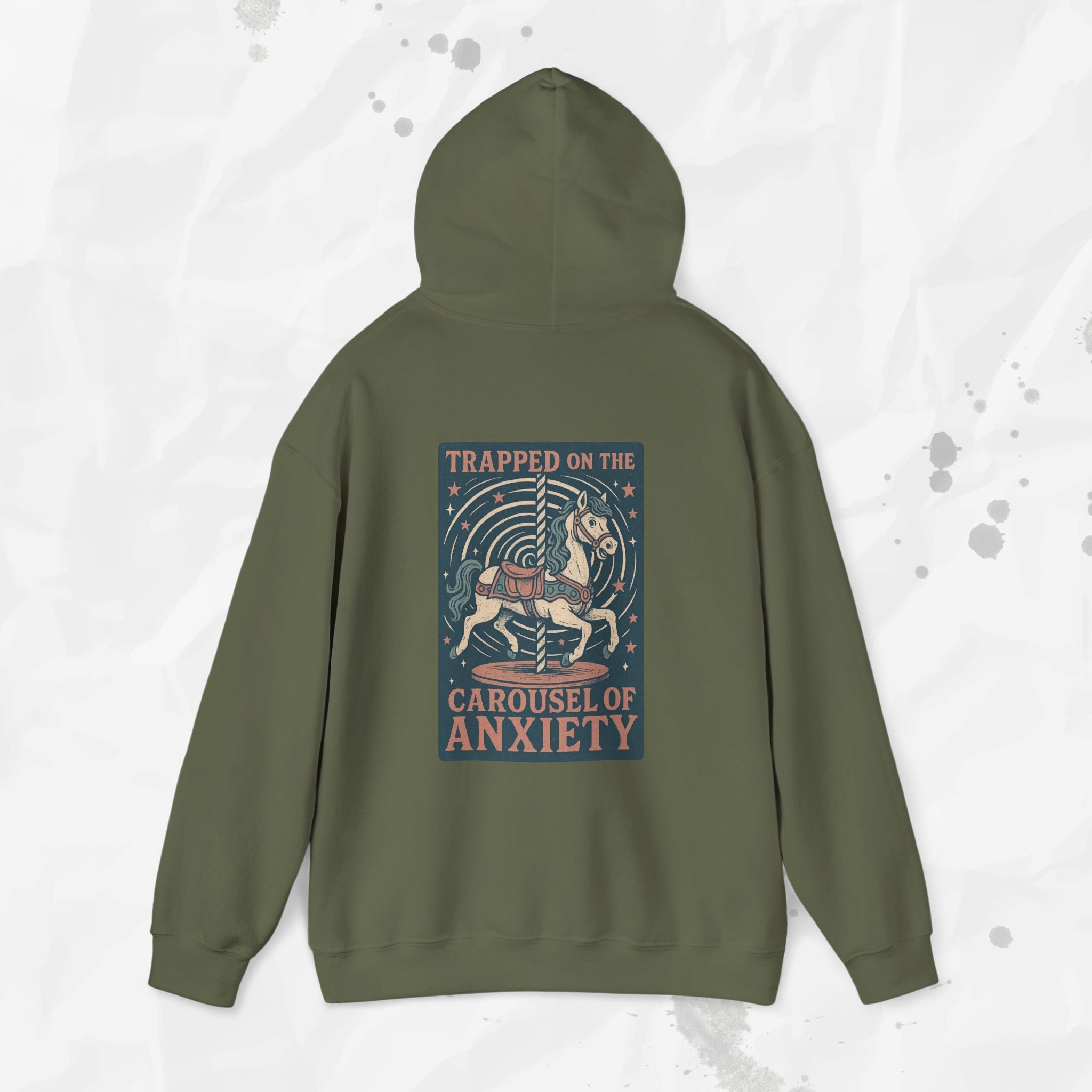 Trapped on the Carousel of Anxiety - Hoodie