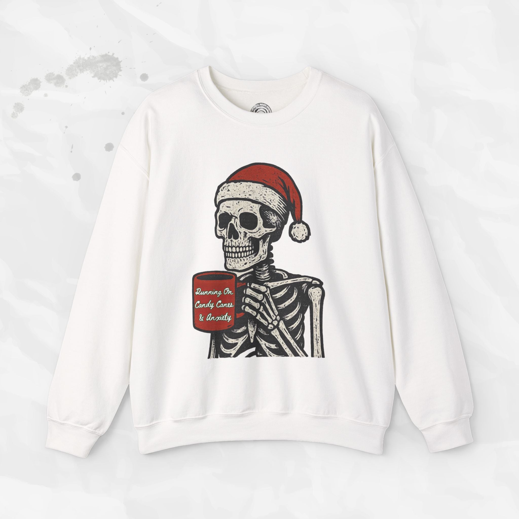 Running on Candy Canes & Anxiety – Crewneck Sweatshirt