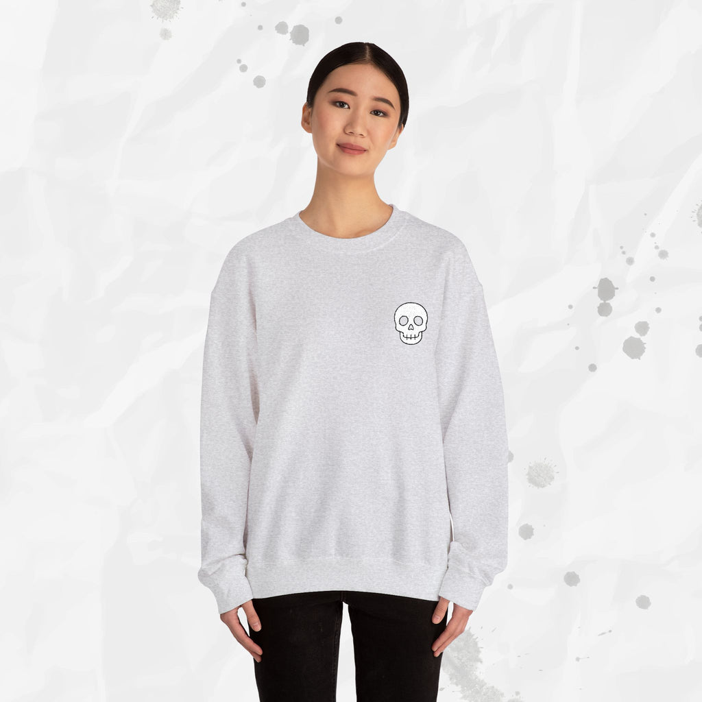 Skull Icon – Embroidered Crewneck Sweatshirt