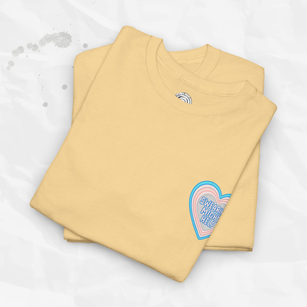 Swearing Might Help – T-Shirt (Pocket Print)