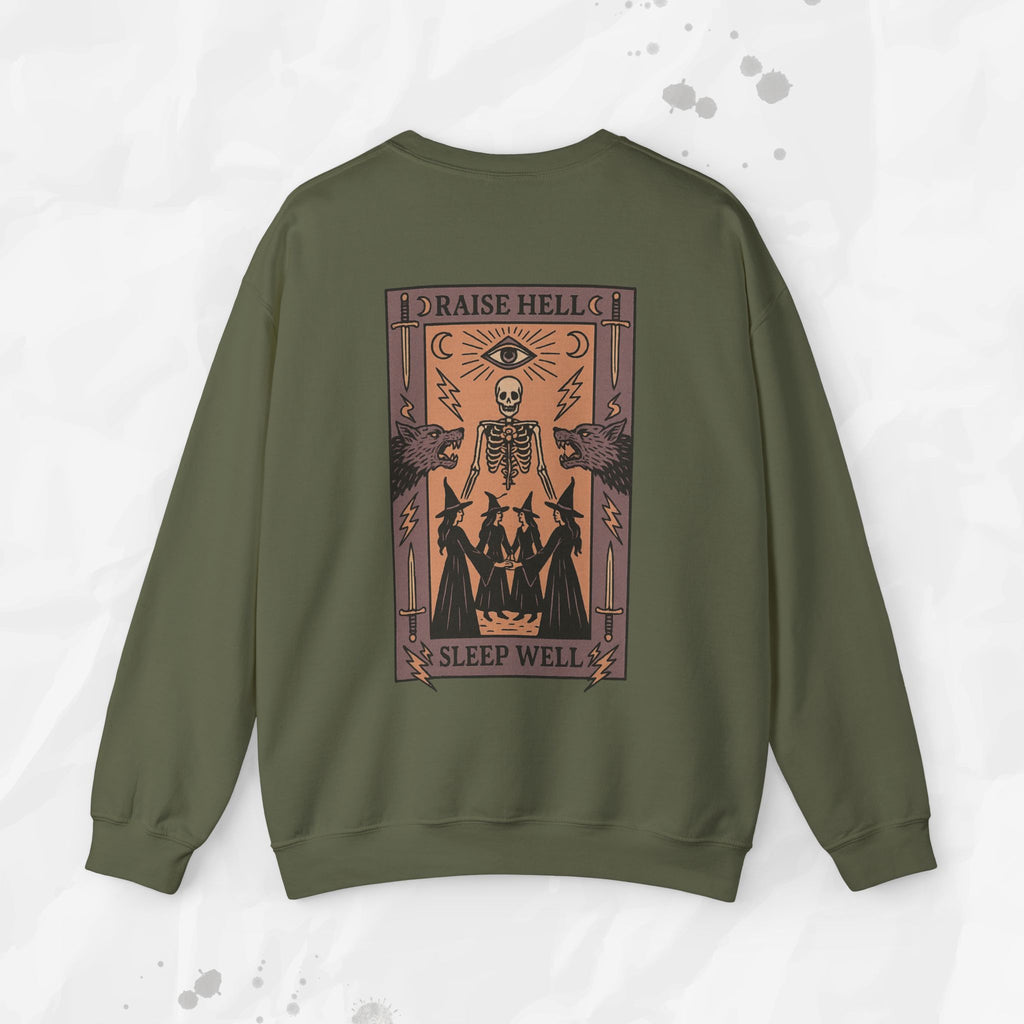 Raise Hell, Sleep Well – Crewneck Sweatshirt