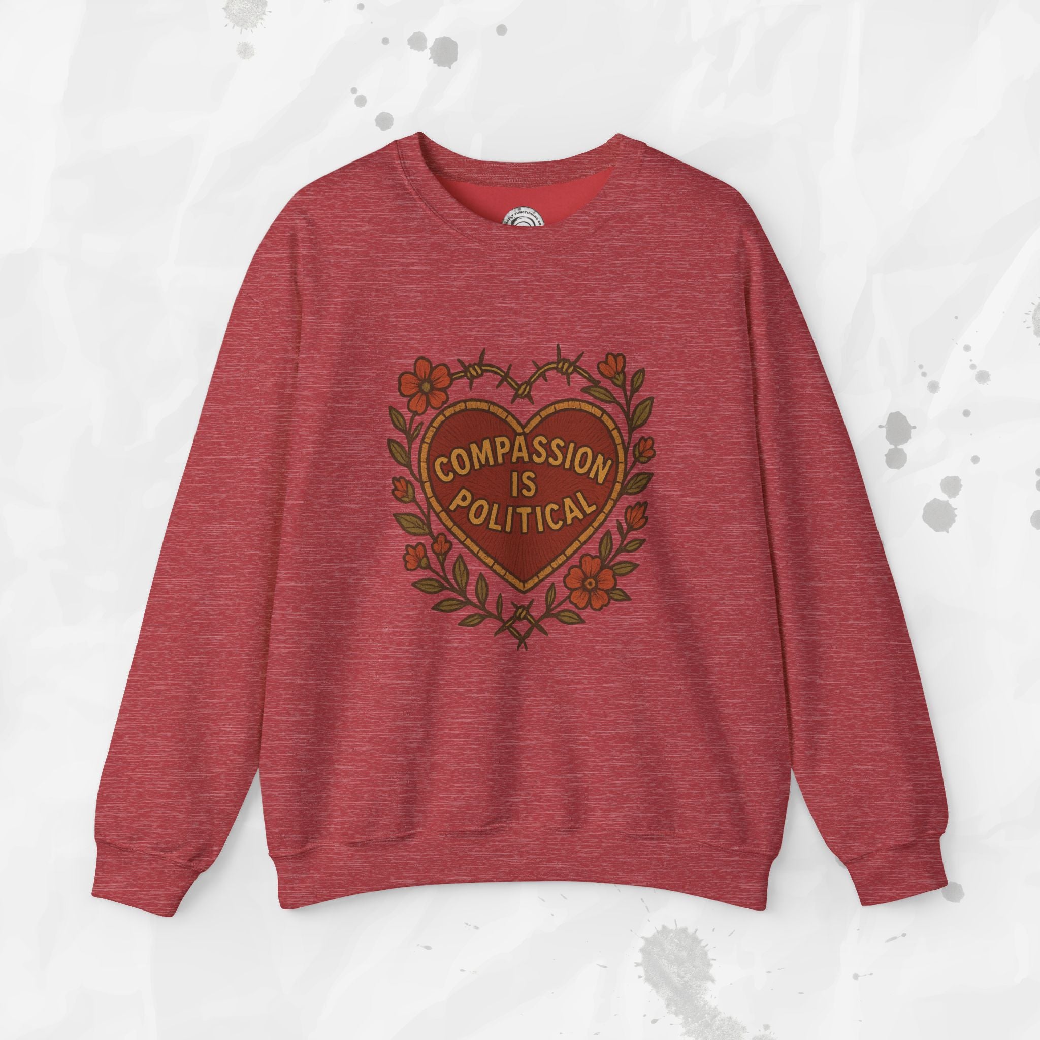 Compassion Is Political - Crewneck Sweatshirt