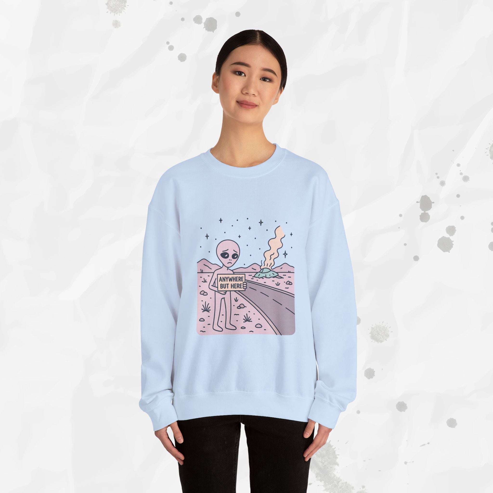 Anywhere But Here - Crewneck Sweatshirt
