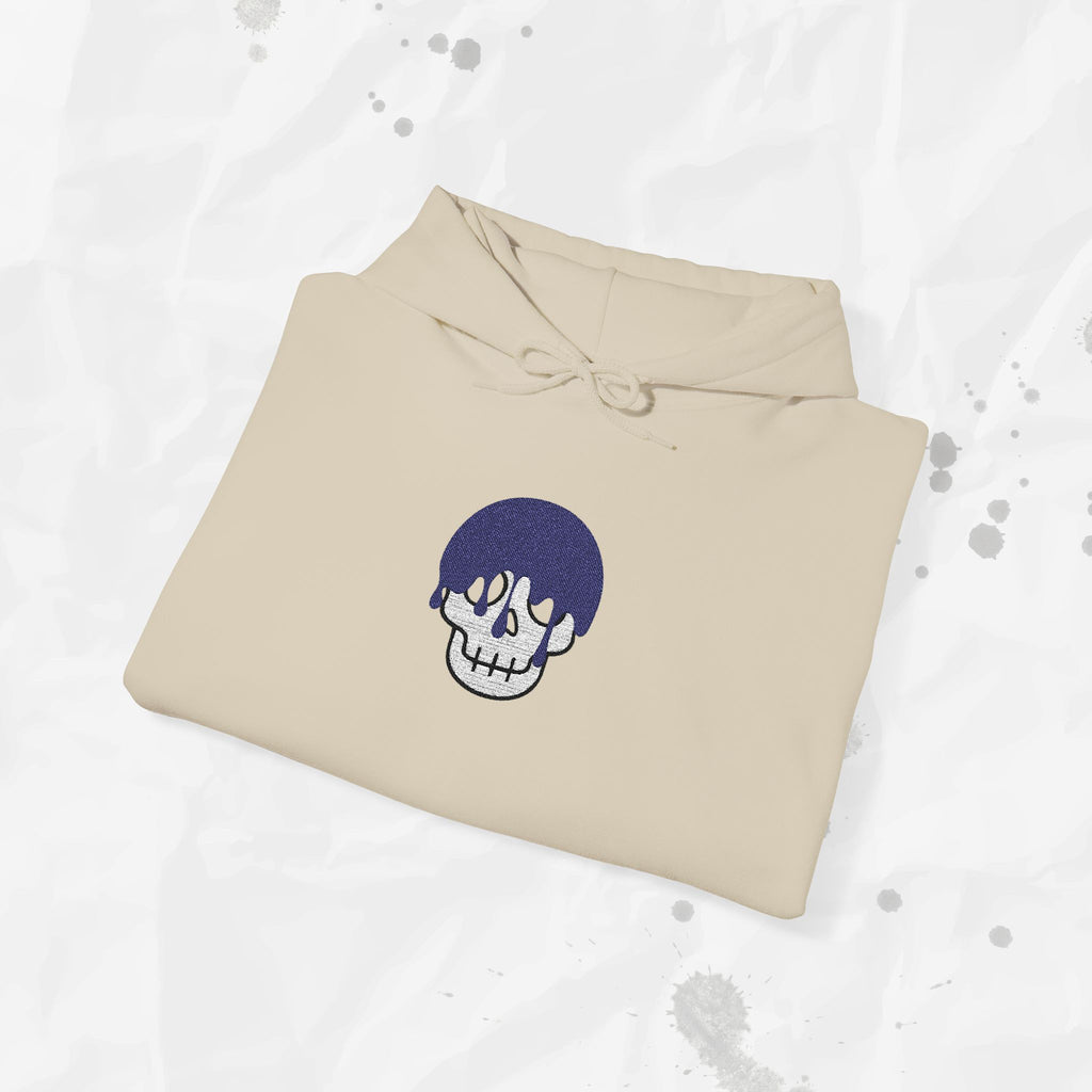 Dripping Skull – Embroidered Hoodie
