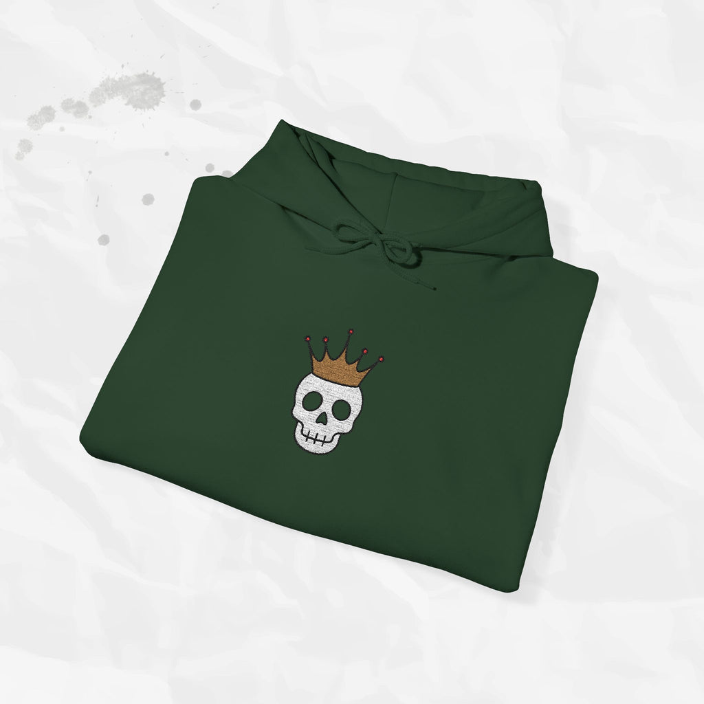 Crown Skull - Embroidered Hoodie