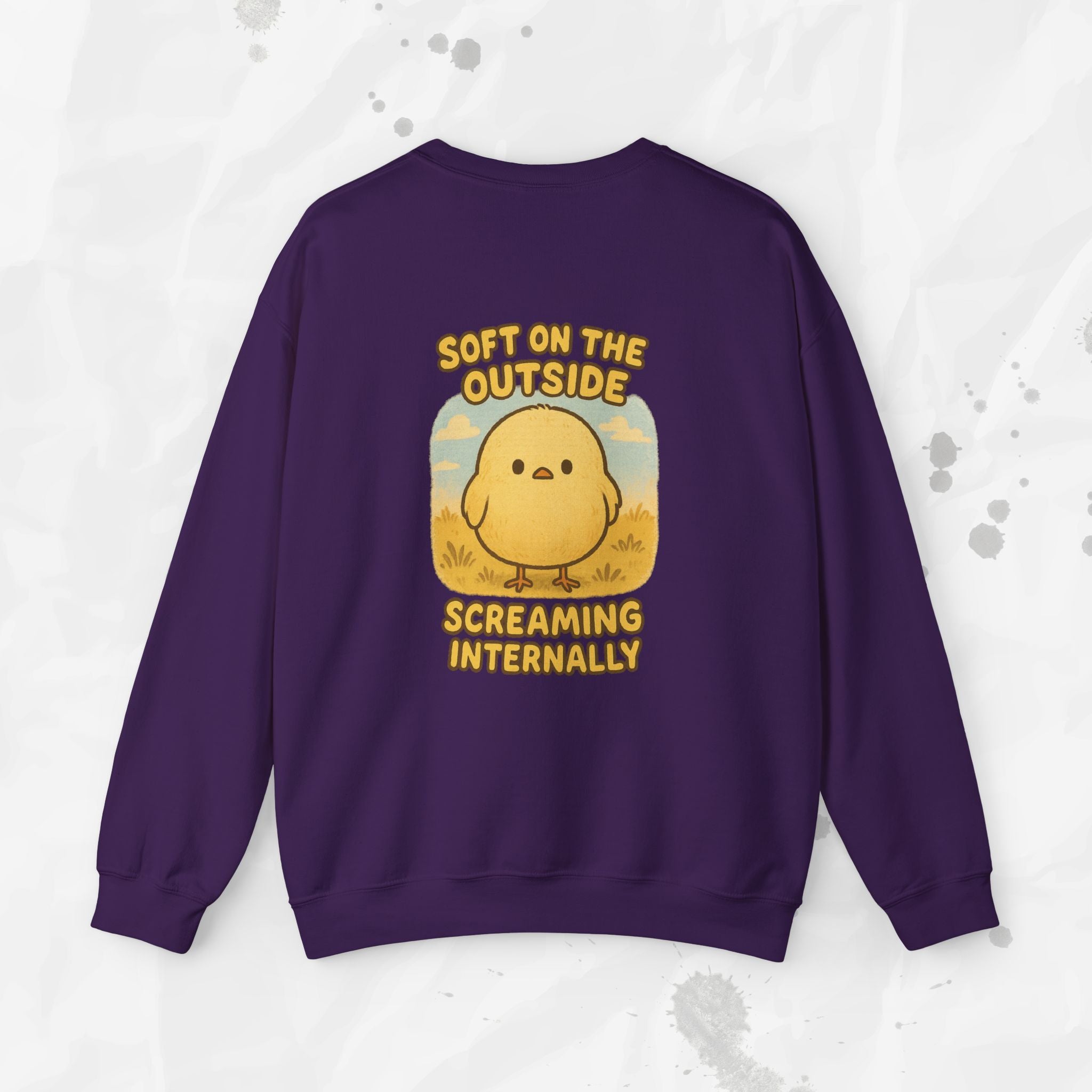 Soft on the Outside Screaming Internally - Crewneck Sweatshirt