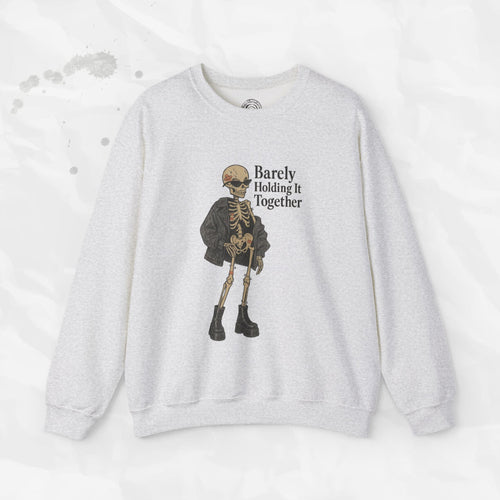 Sudadera con cuello redondo - Apenas lo mantengo unido