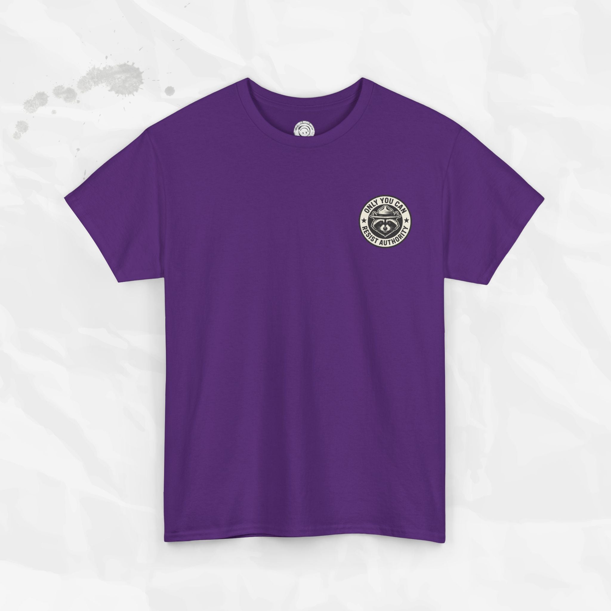 Only You Can Resist Authority – T-Shirt (Pocket Print)