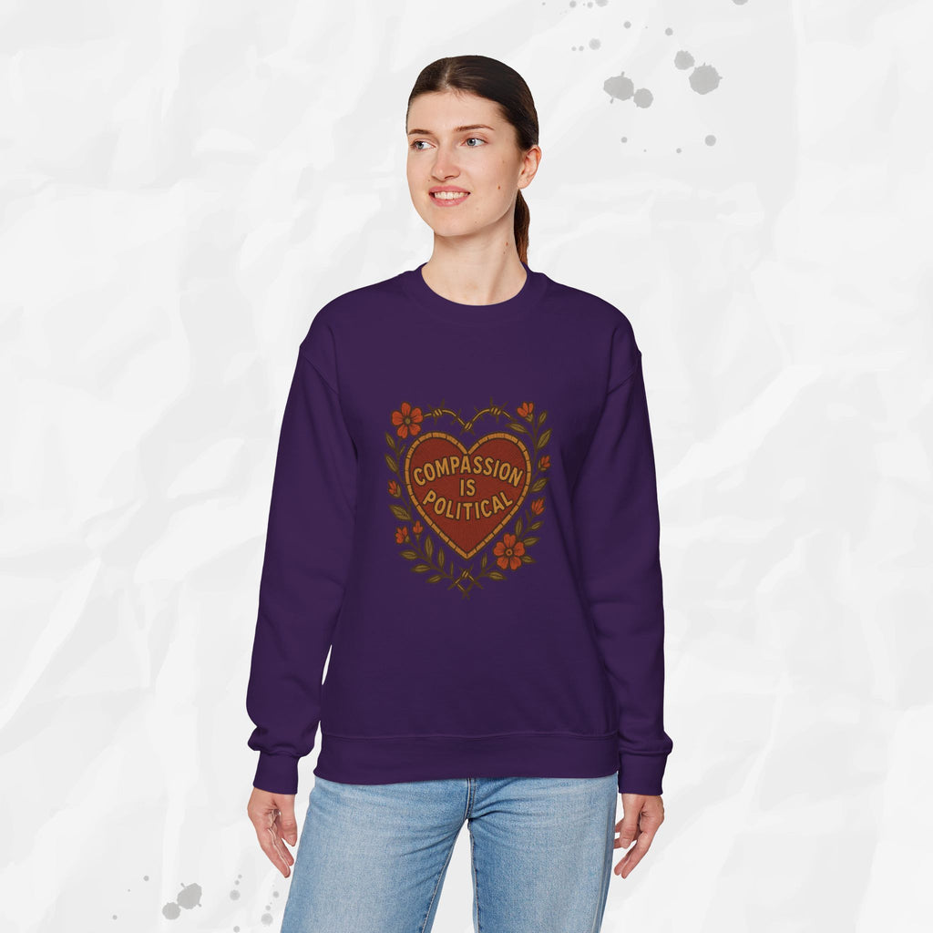 Compassion Is Political - Crewneck Sweatshirt