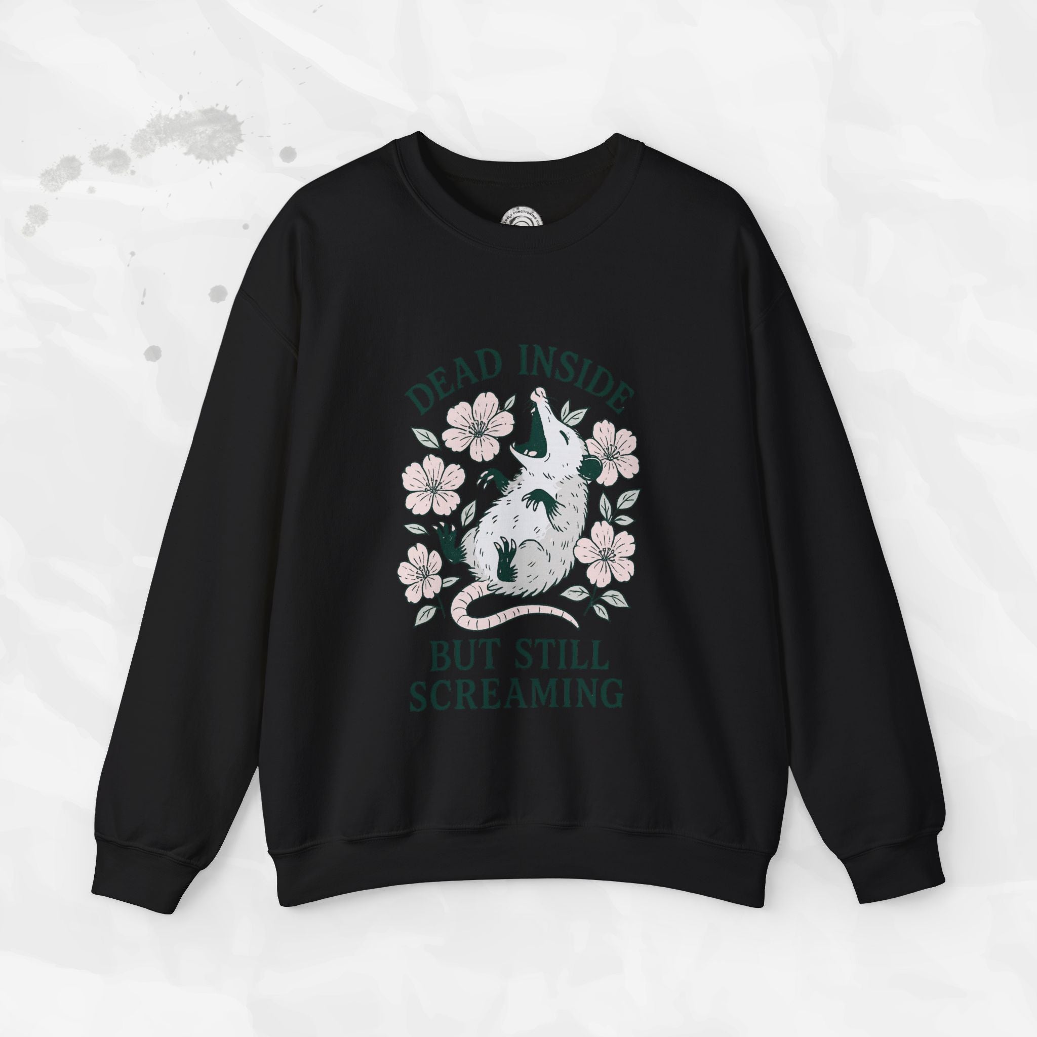Dead Inside but Still Screaming – Crewneck Sweatshirt