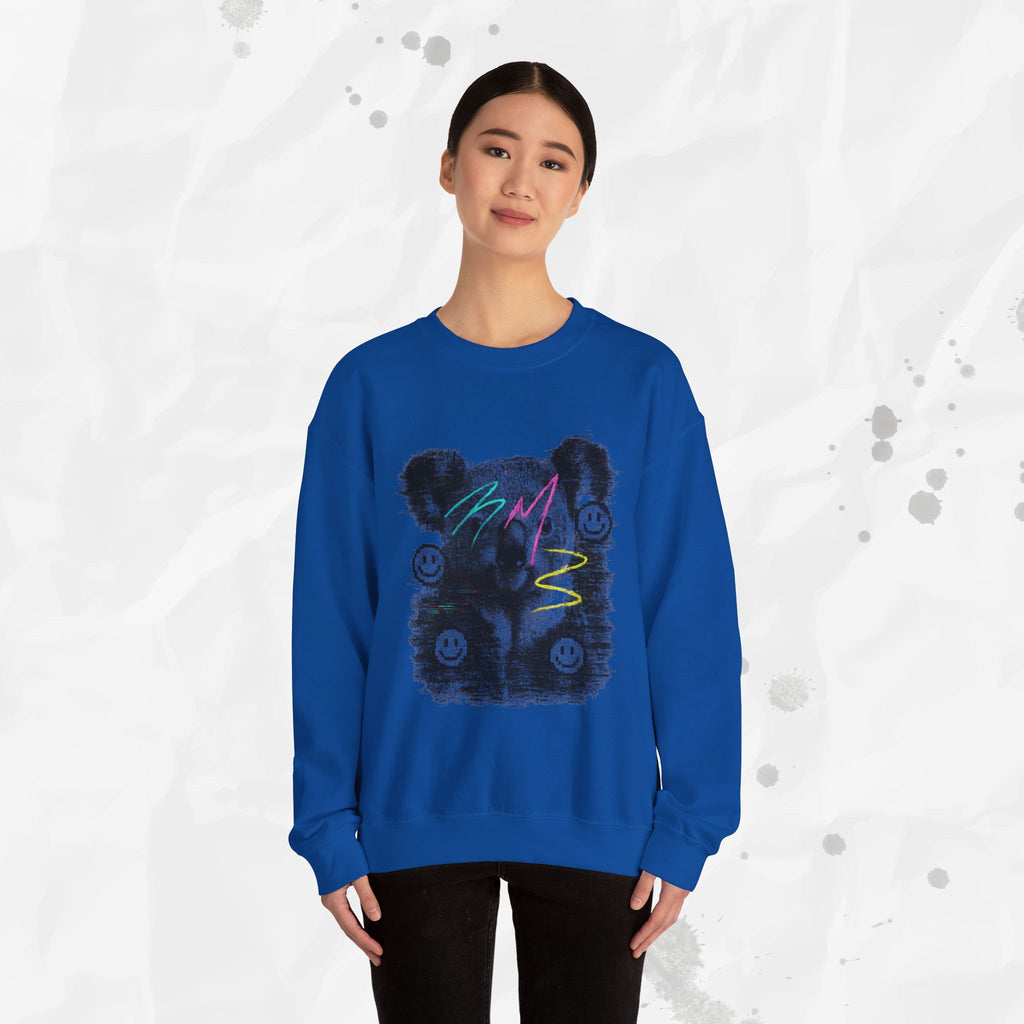Glitched Koala – Crewneck Sweatshirt