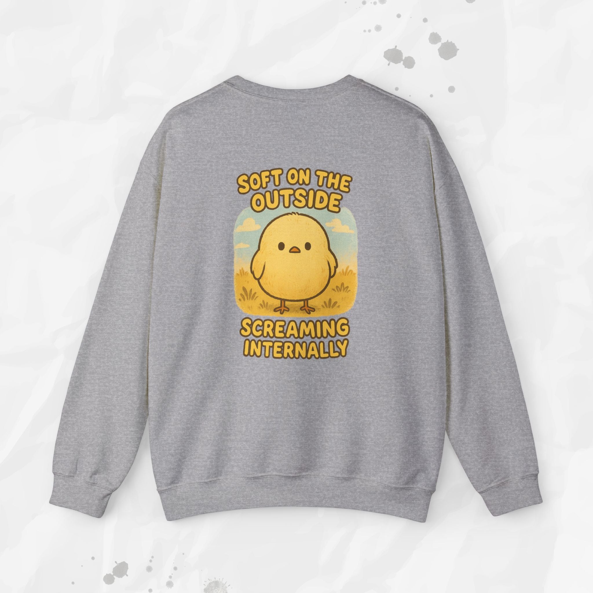 Soft on the Outside Screaming Internally - Crewneck Sweatshirt