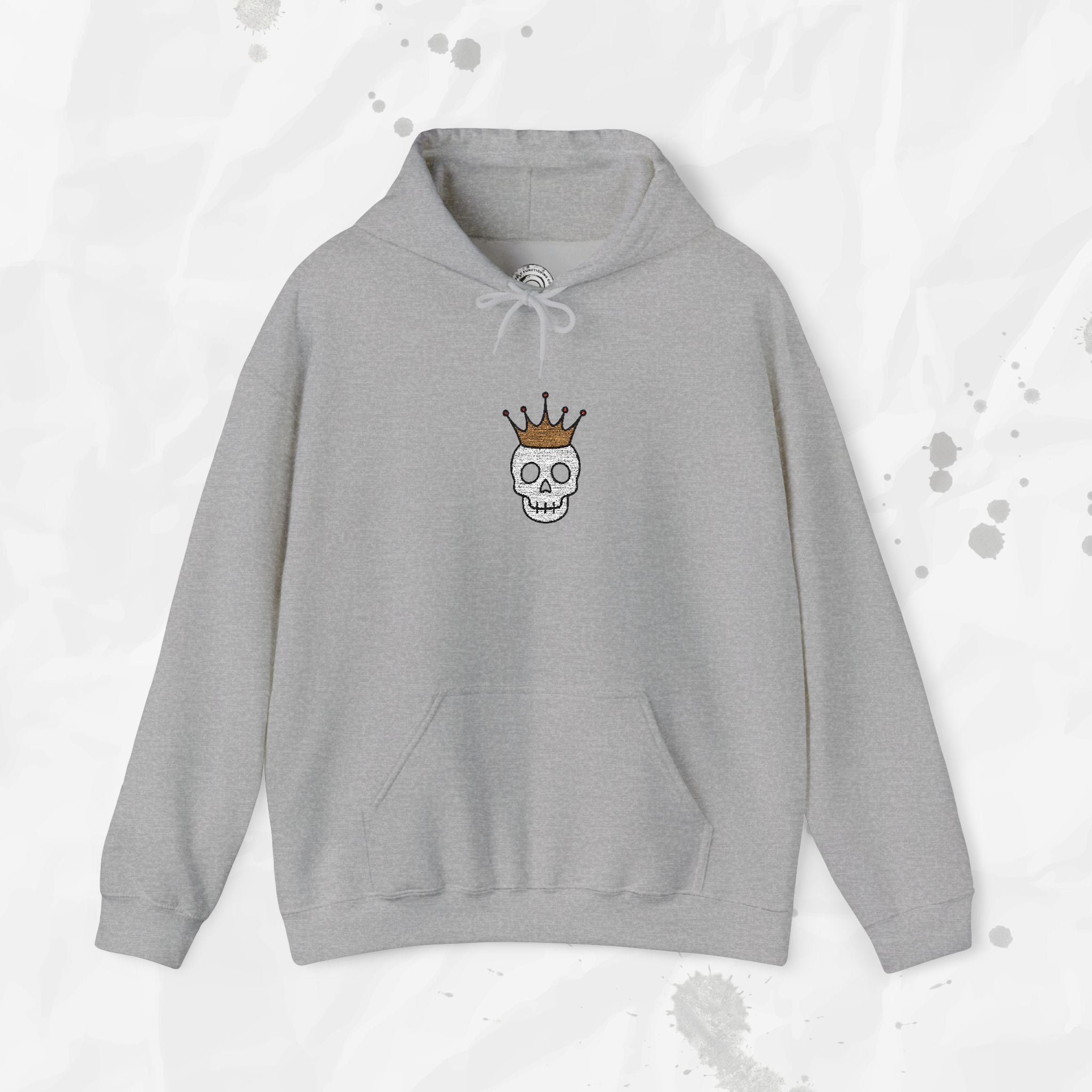 Crown Skull - Embroidered Hoodie