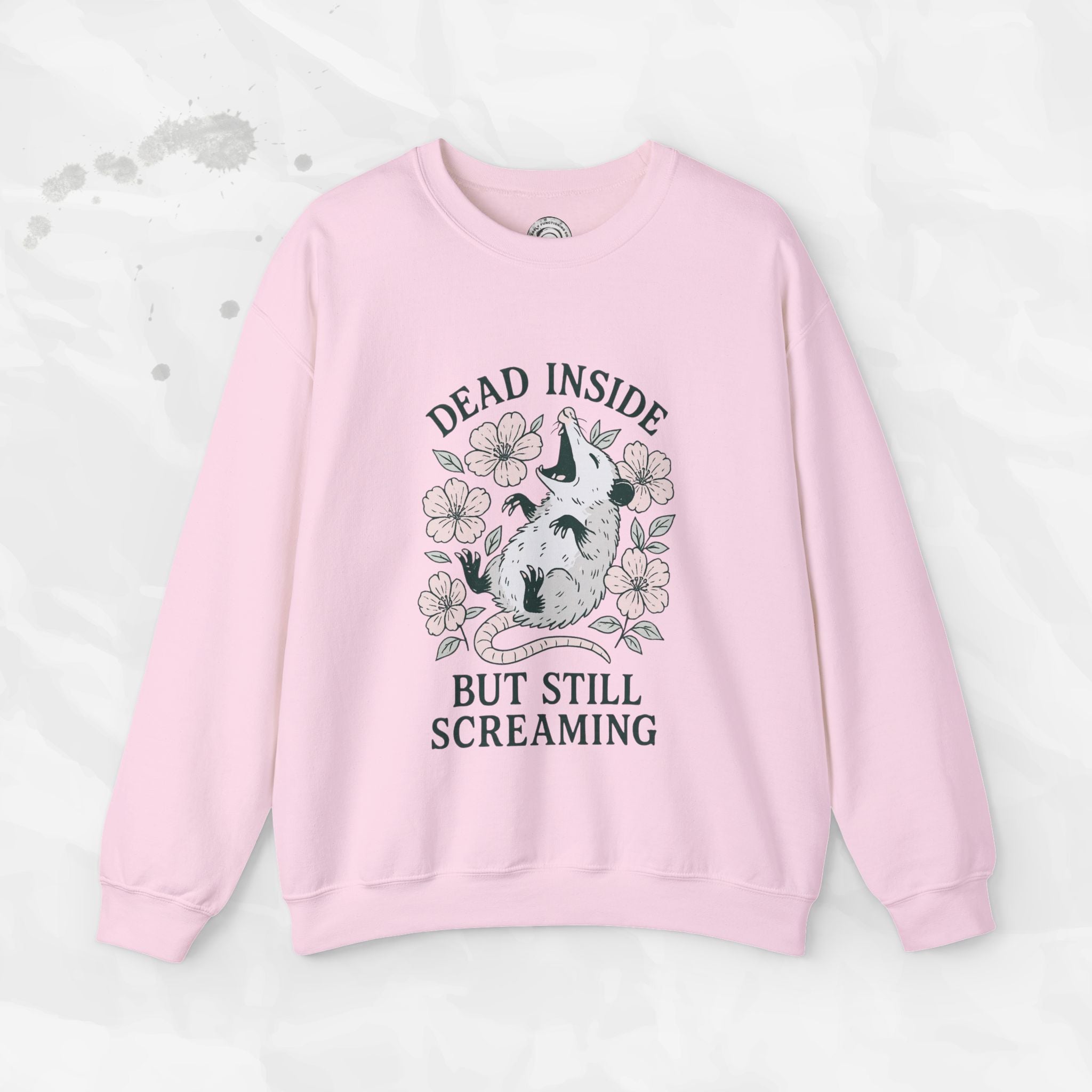 Dead Inside but Still Screaming – Crewneck Sweatshirt