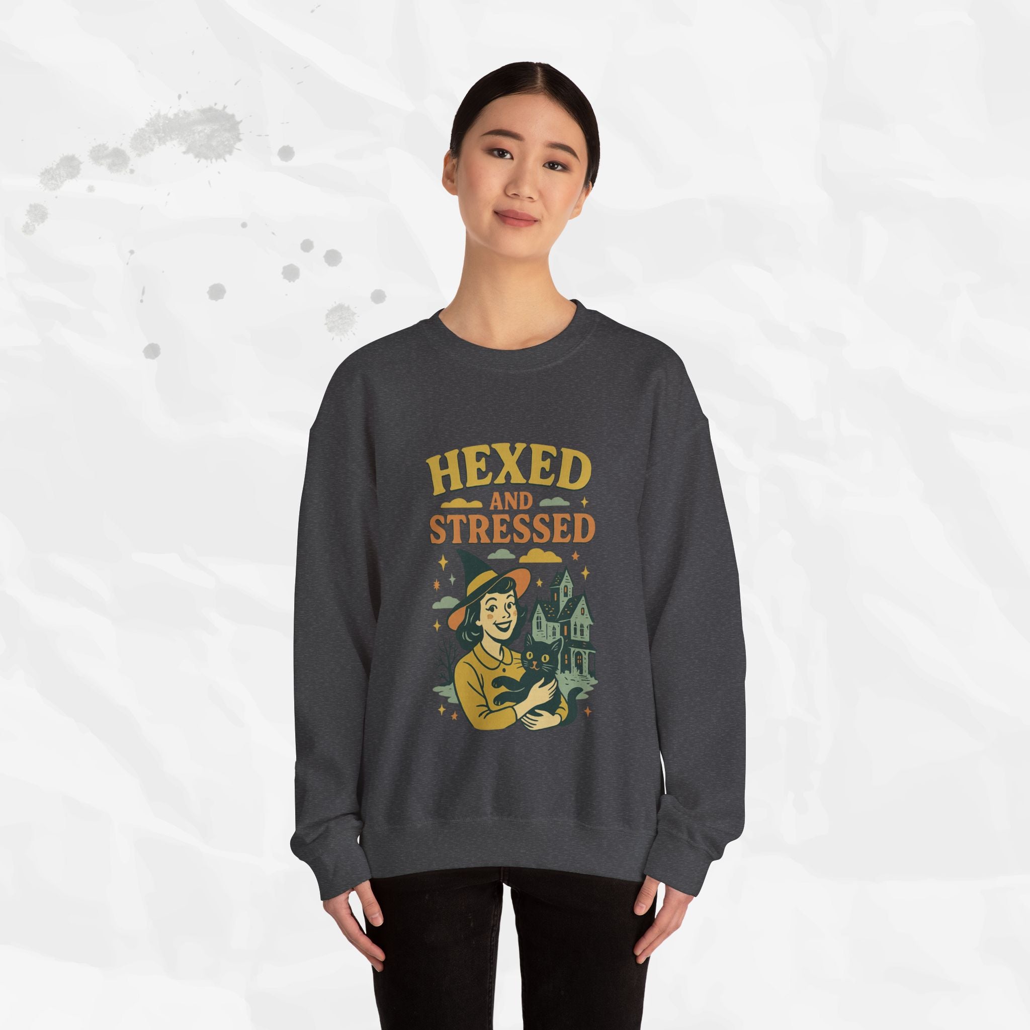 Hexed and Stressed – Crewneck Sweatshirt