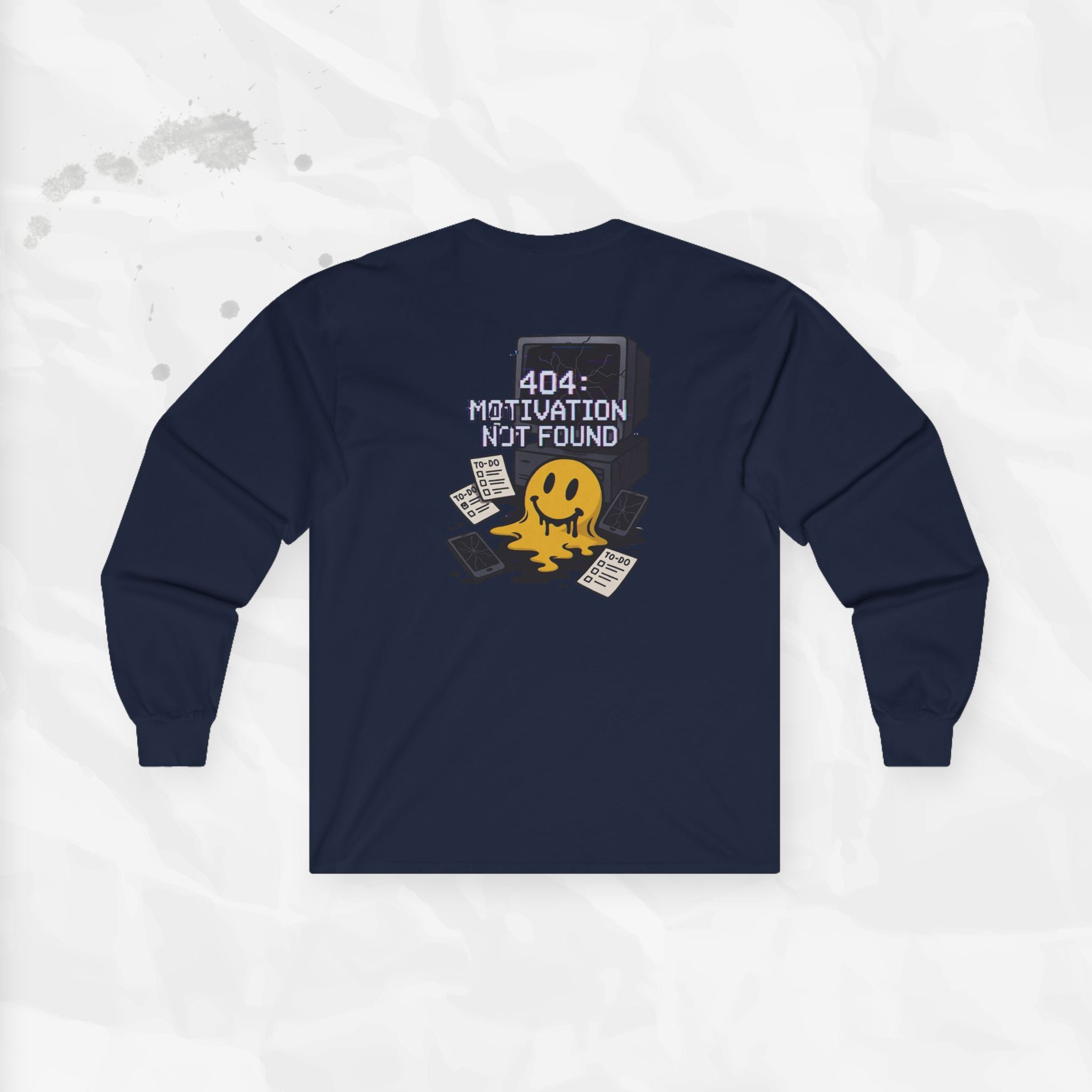 404: Motivation Not Found - Long Sleeve T-Shirt