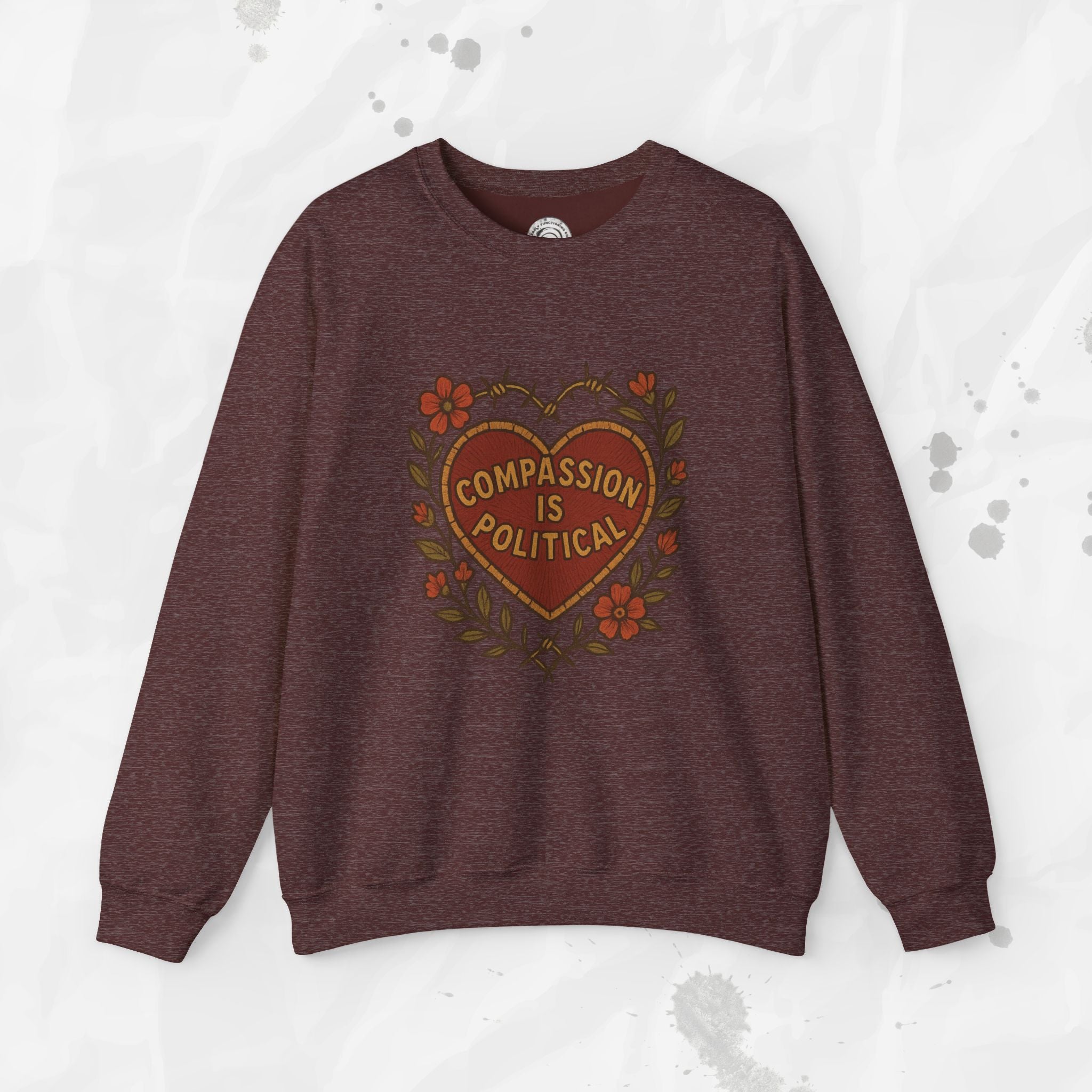 Compassion Is Political - Crewneck Sweatshirt