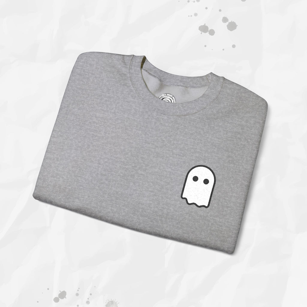 Sweat-shirt à col rond brodé Ghost Icon –
