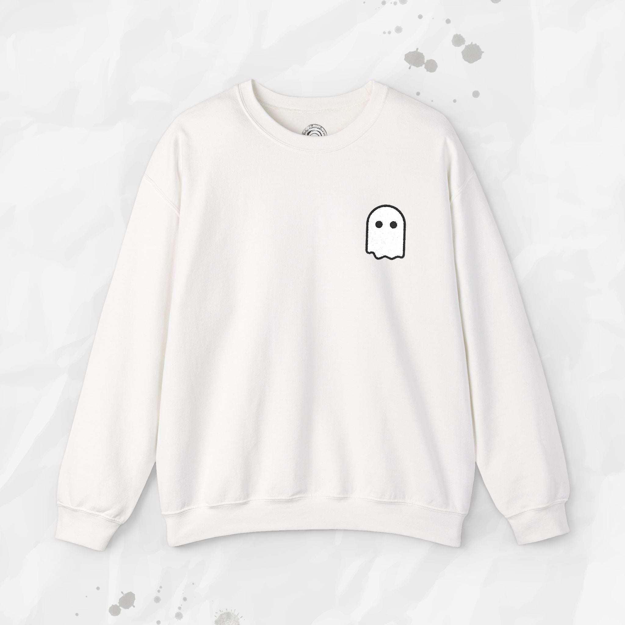 Ghost Icon – Embroidered Crewneck Sweatshirt