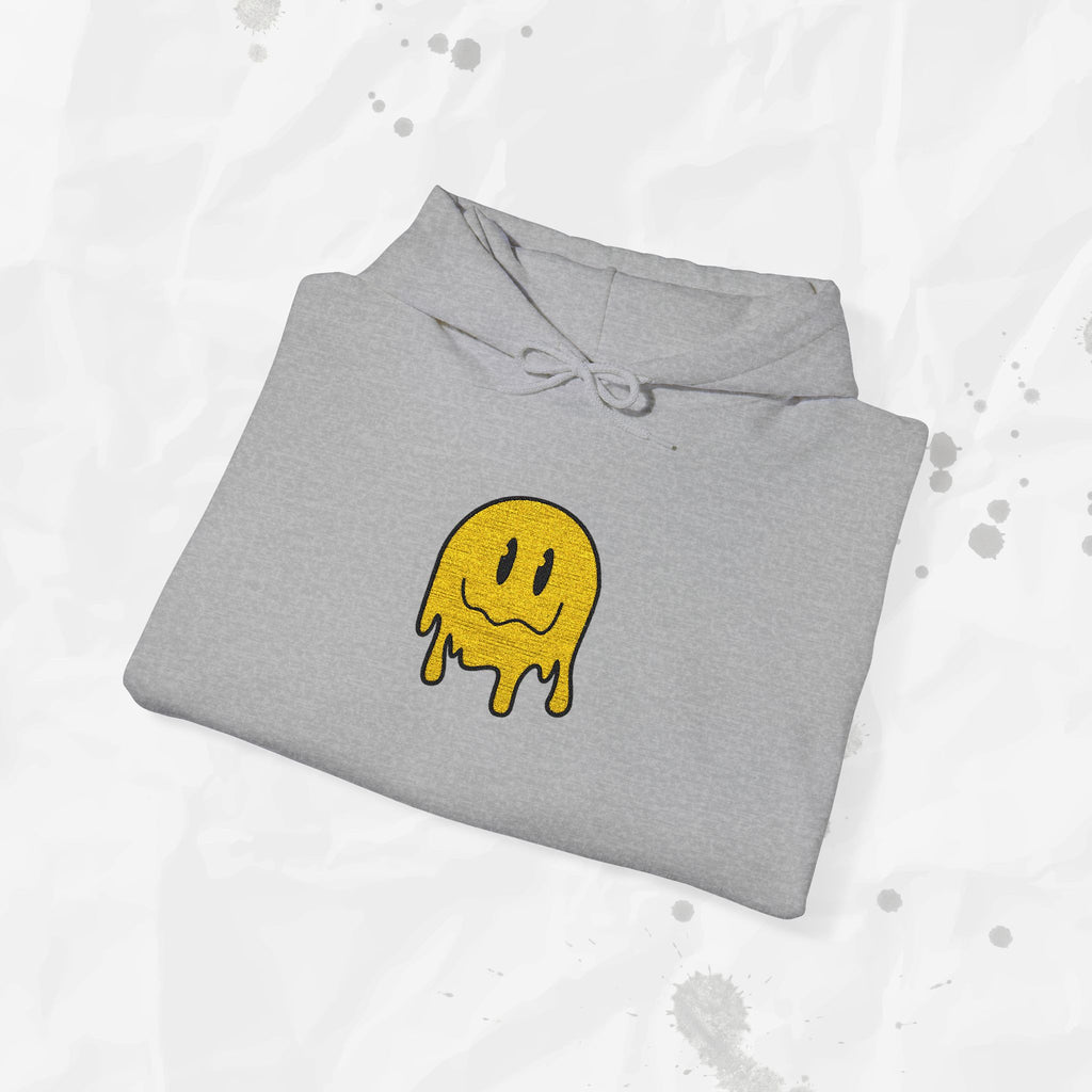Sweat à capuche brodé Melty Smiley