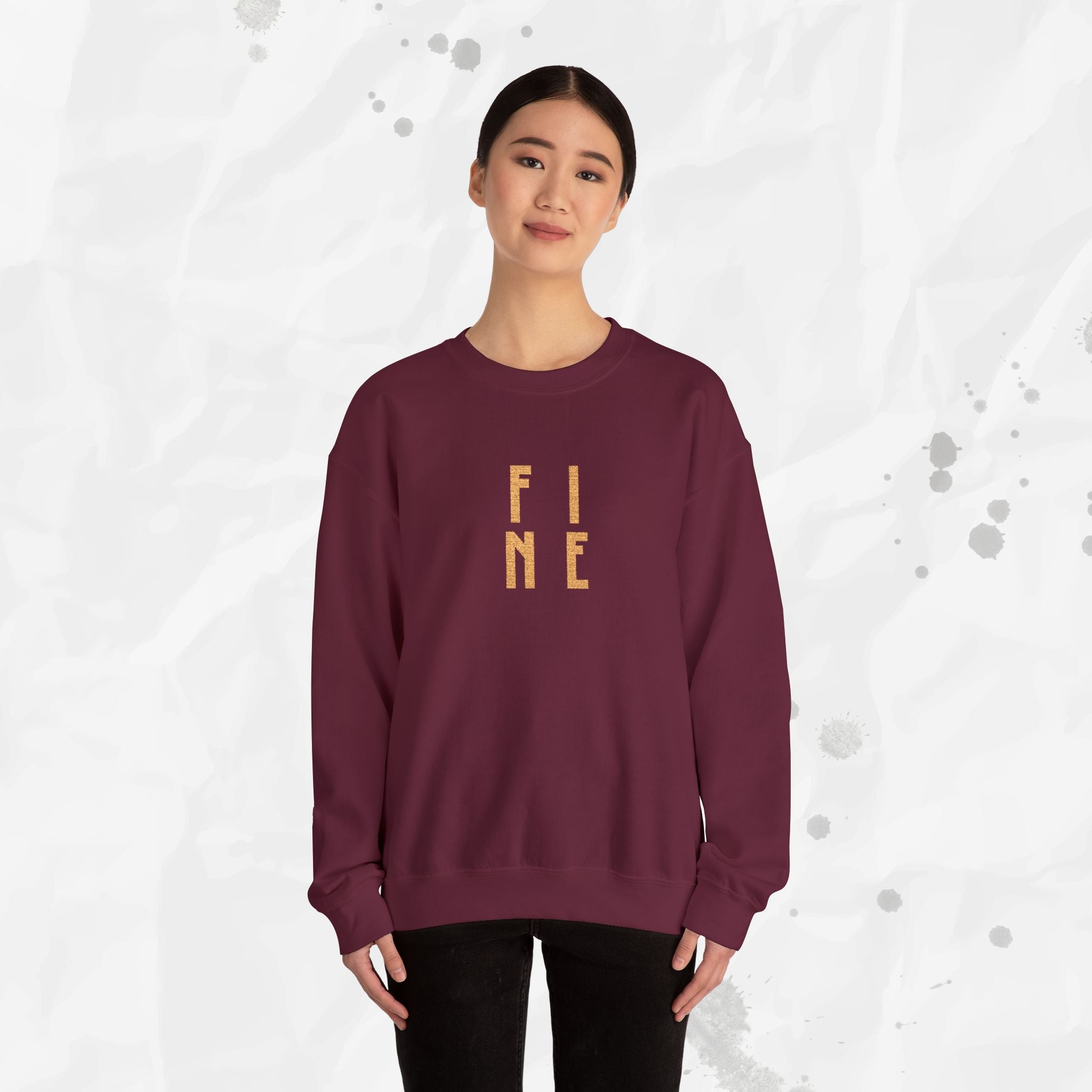 FINE – Embroidered Crewneck Sweatshirt