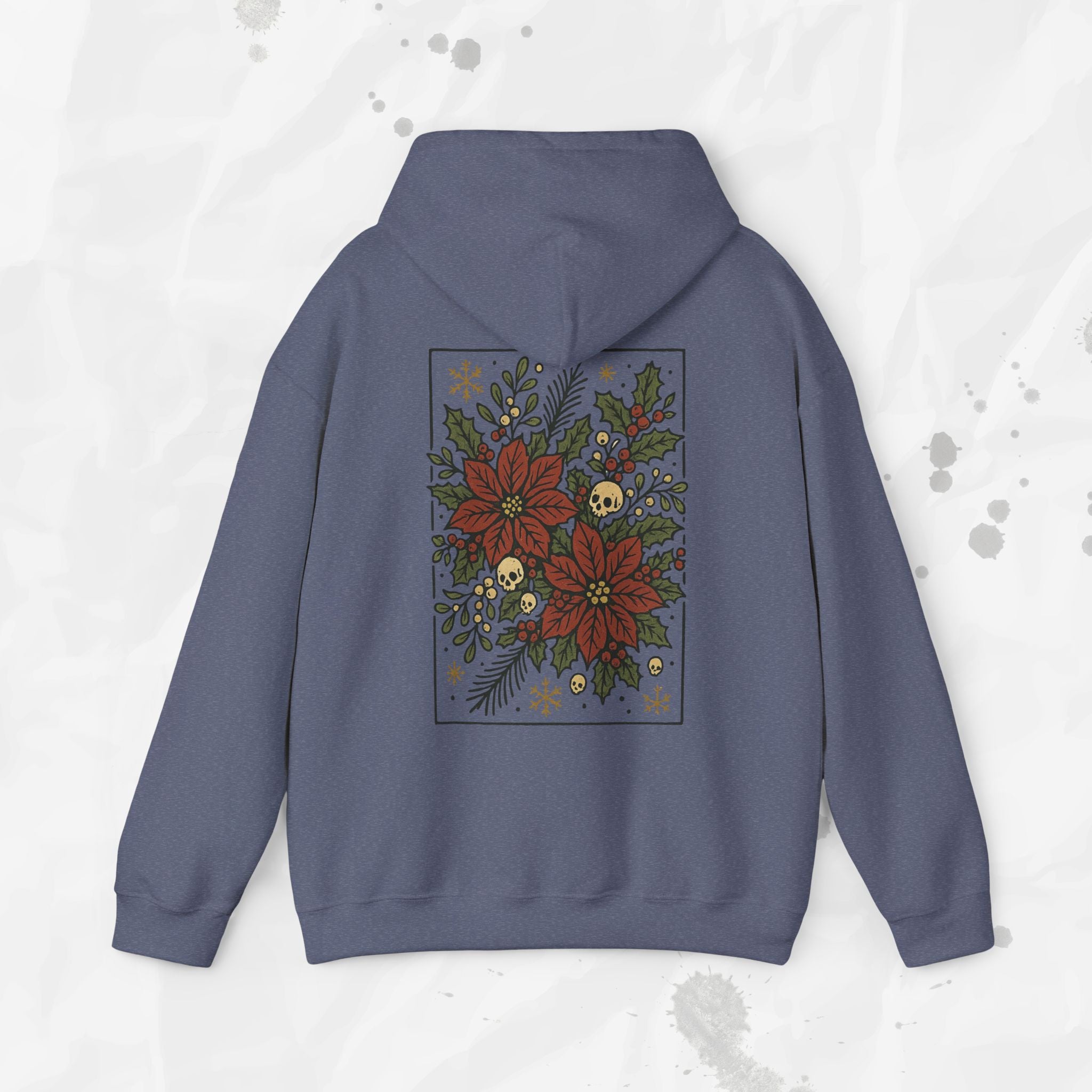 Skull Poinsettias – Hoodie