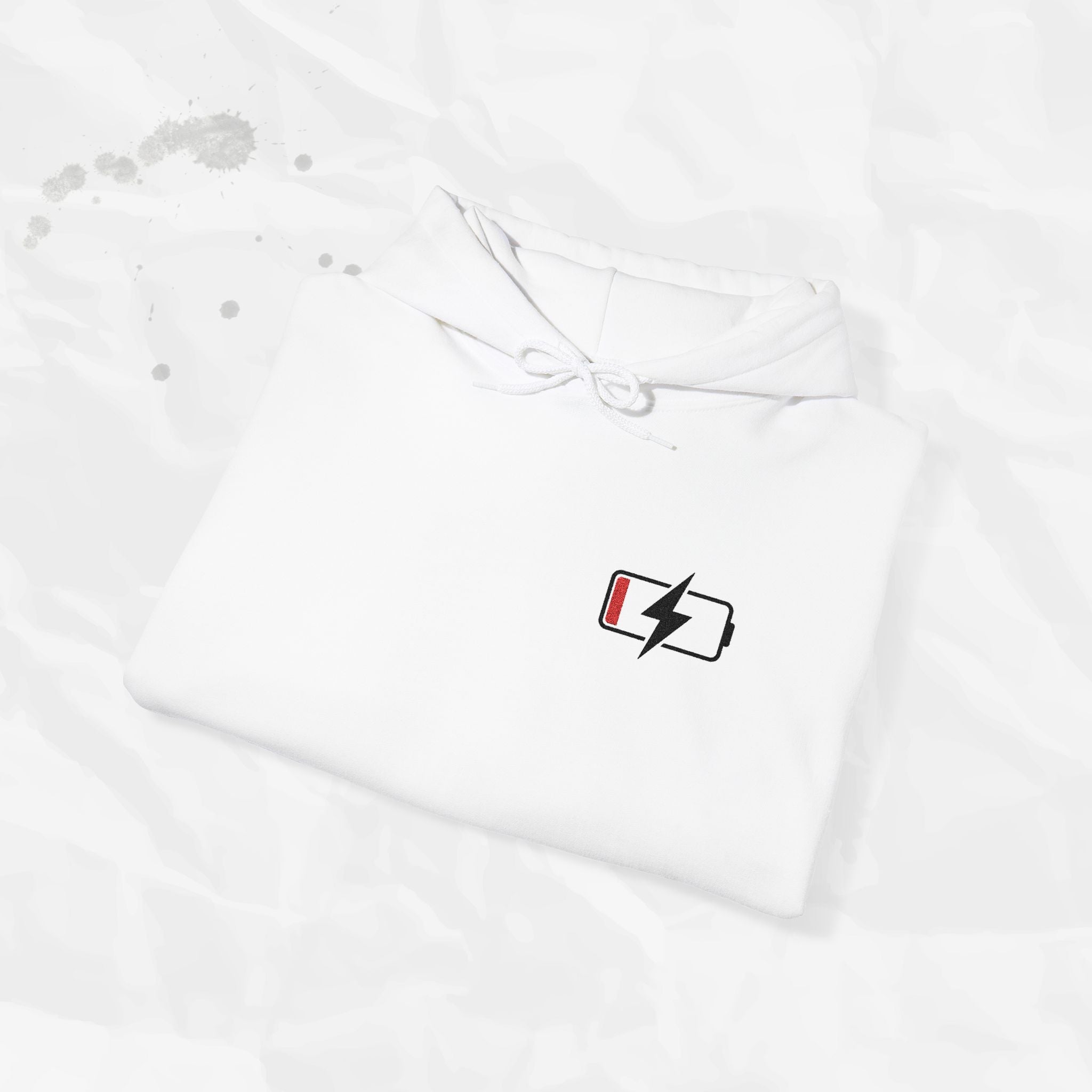Low Battery – Embroidered Hoodie