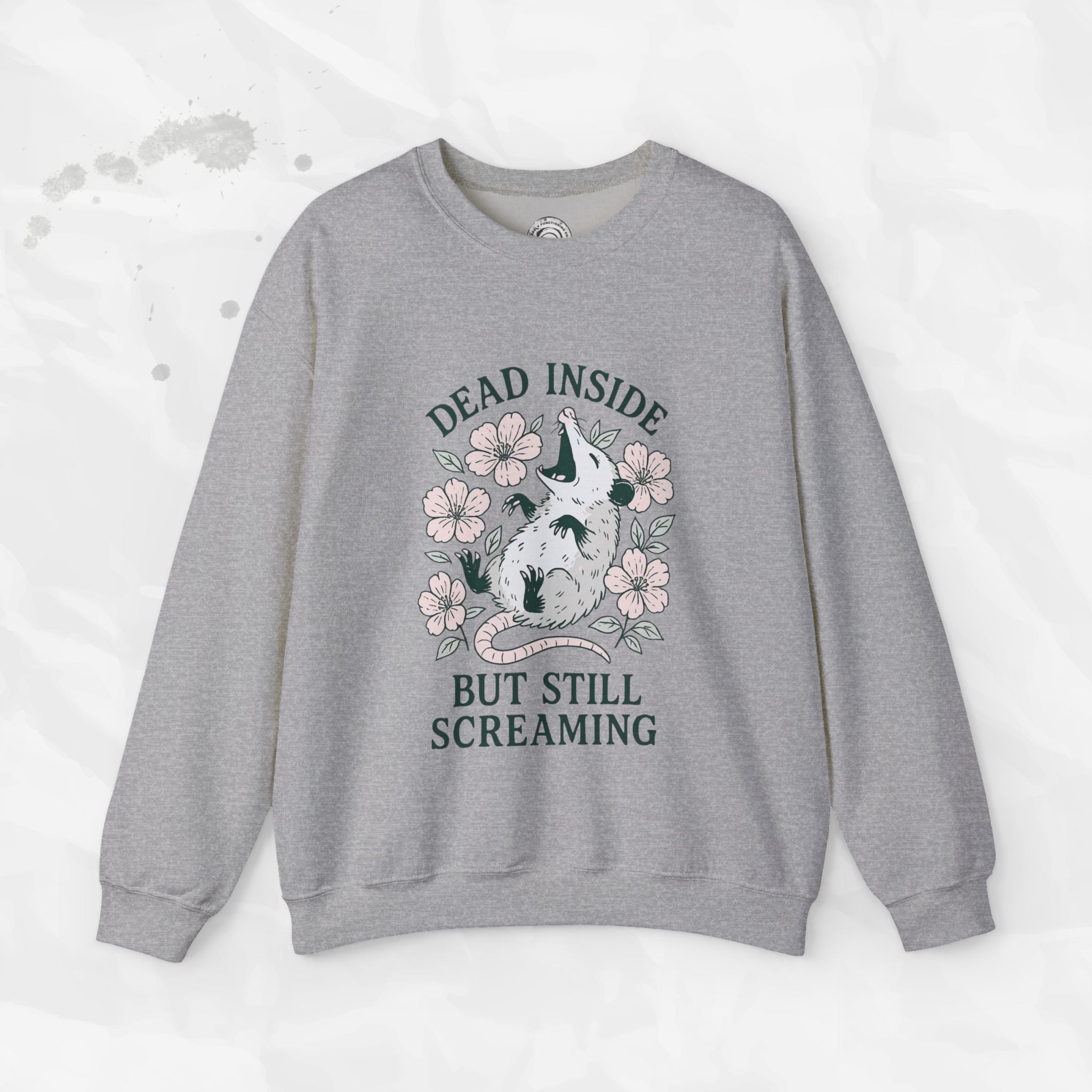 Dead Inside but Still Screaming – Crewneck Sweatshirt