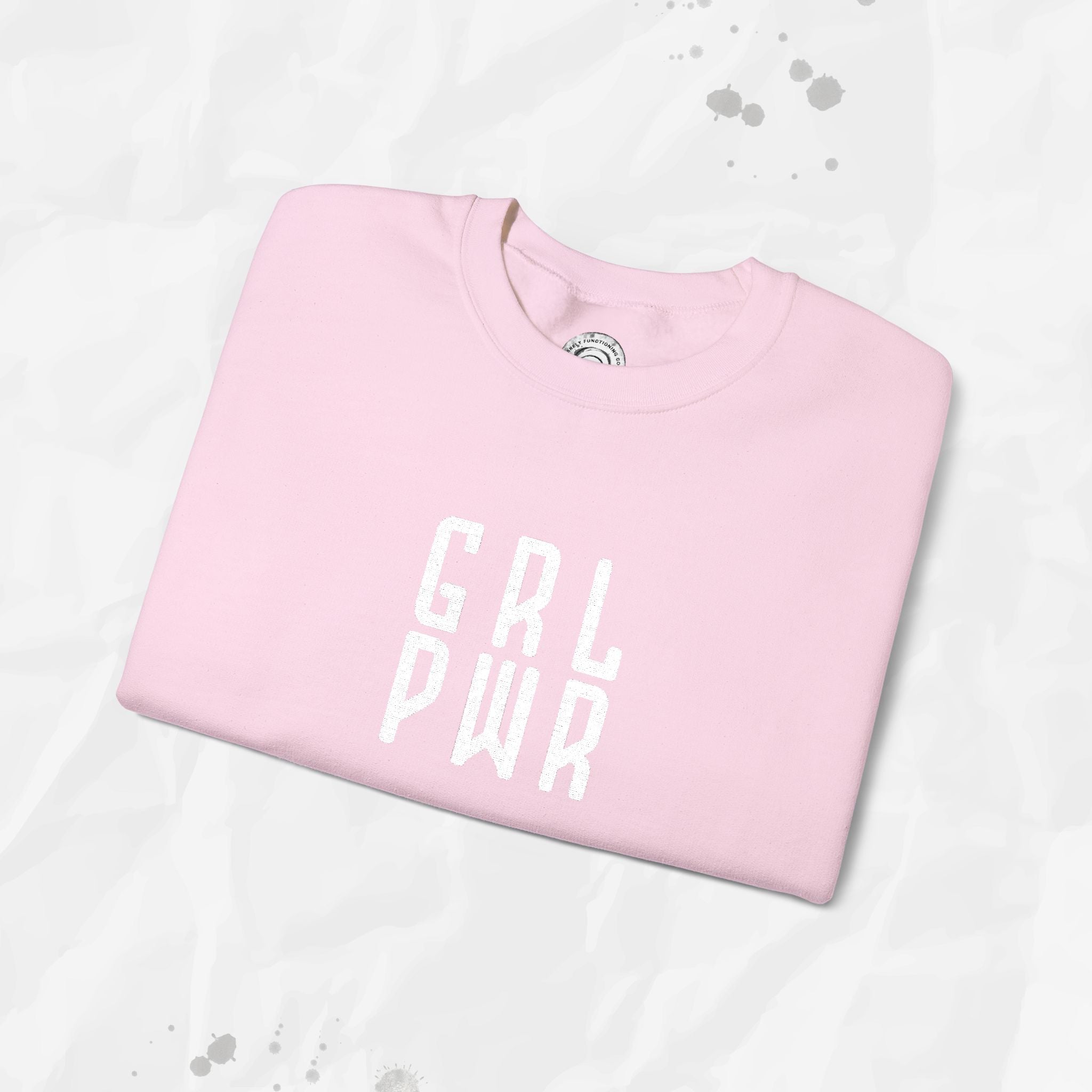 GRL PWR - Embroidered Crewneck Sweatshirt
