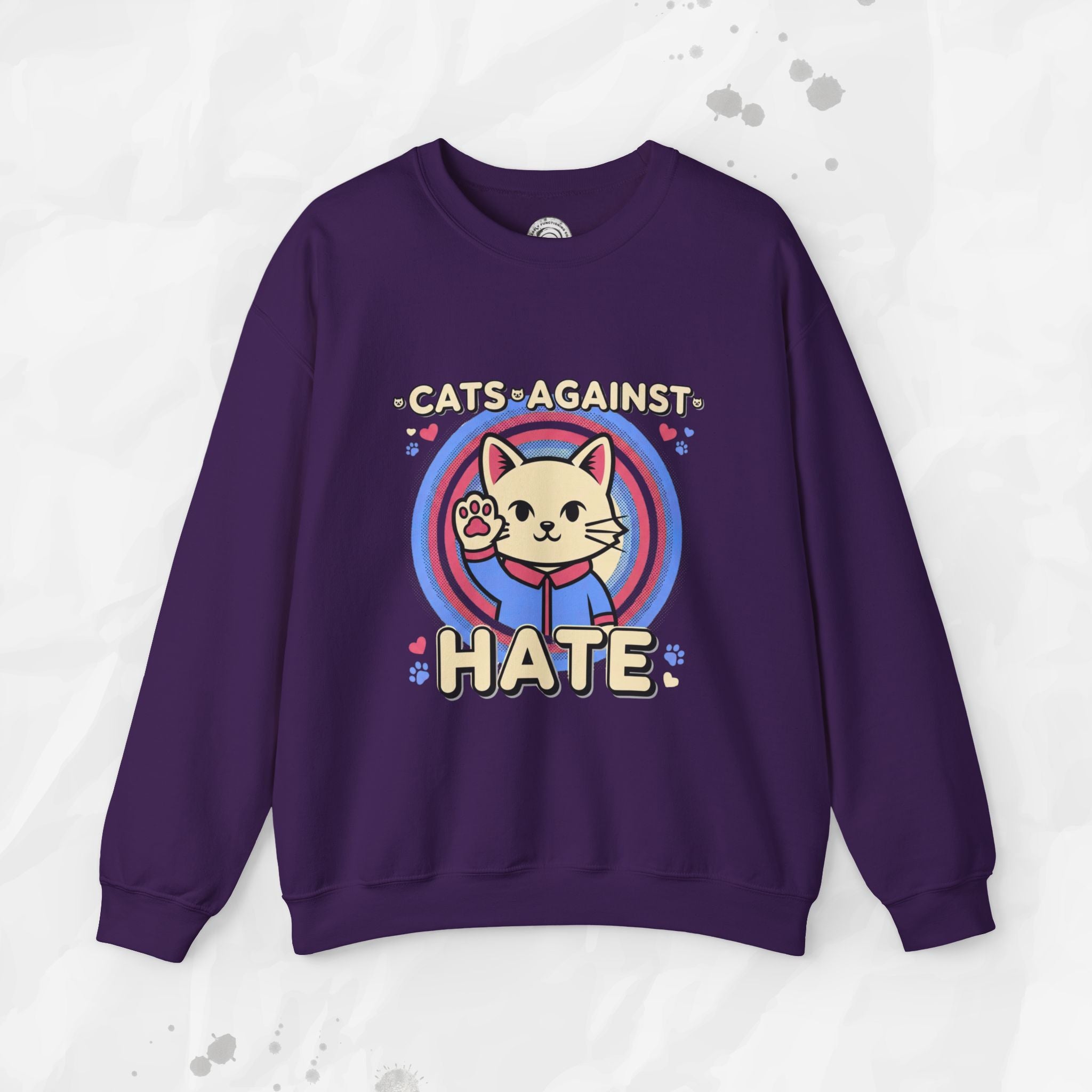 Cats Against Hate – Crewneck Sweatshirt