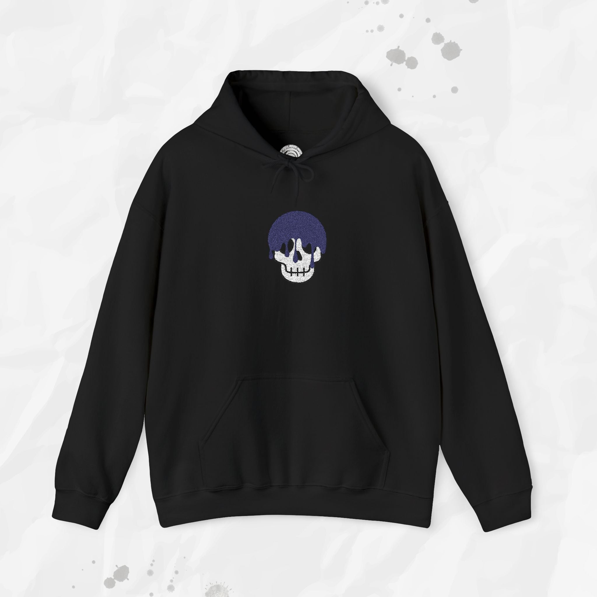 Dripping Skull – Embroidered Hoodie