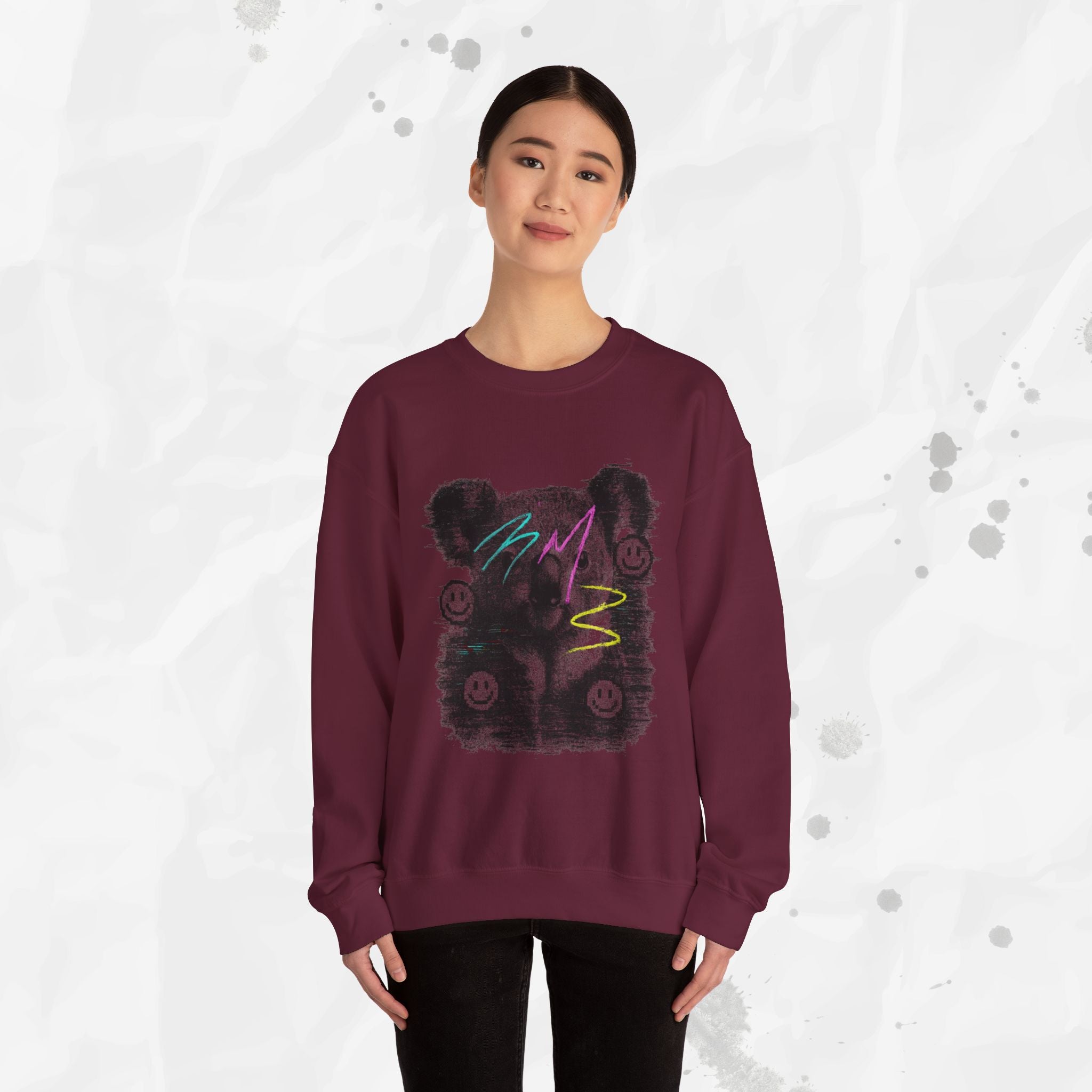 Glitched Koala – Crewneck Sweatshirt
