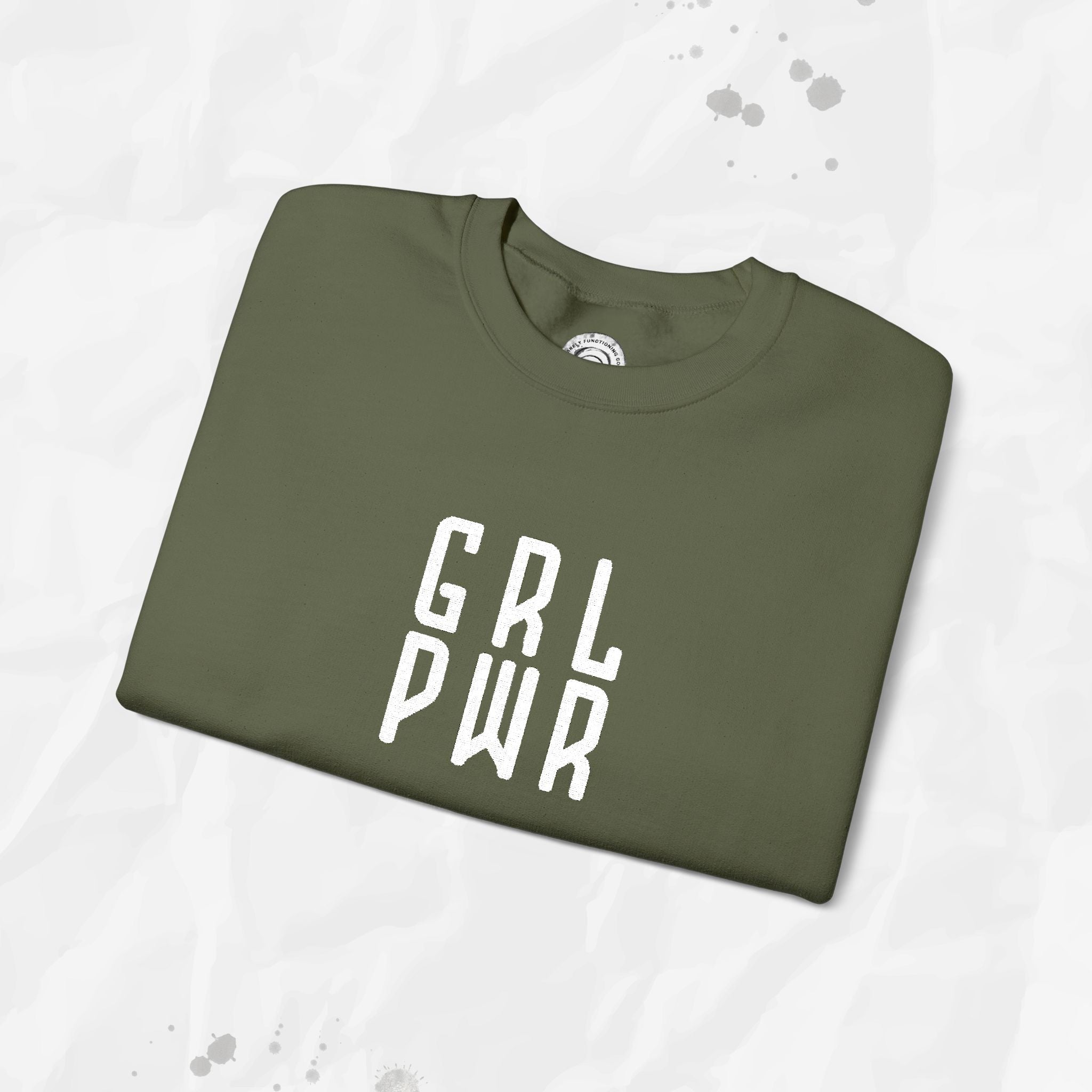 GRL PWR - Embroidered Crewneck Sweatshirt