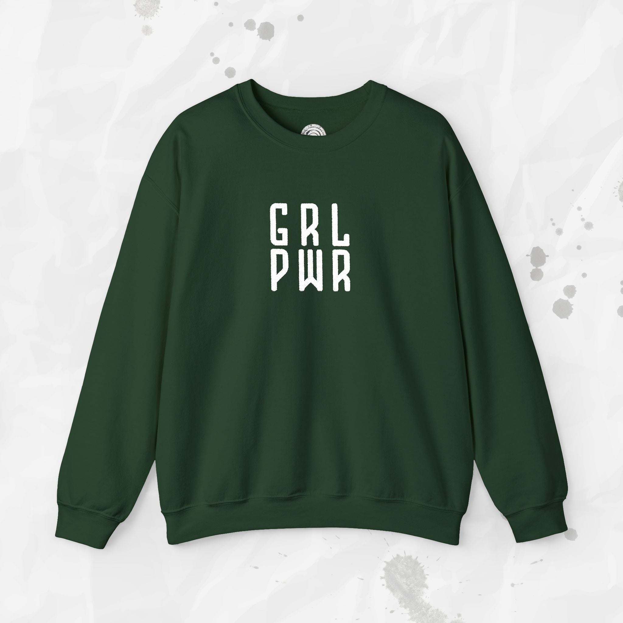 GRL PWR - Embroidered Crewneck Sweatshirt