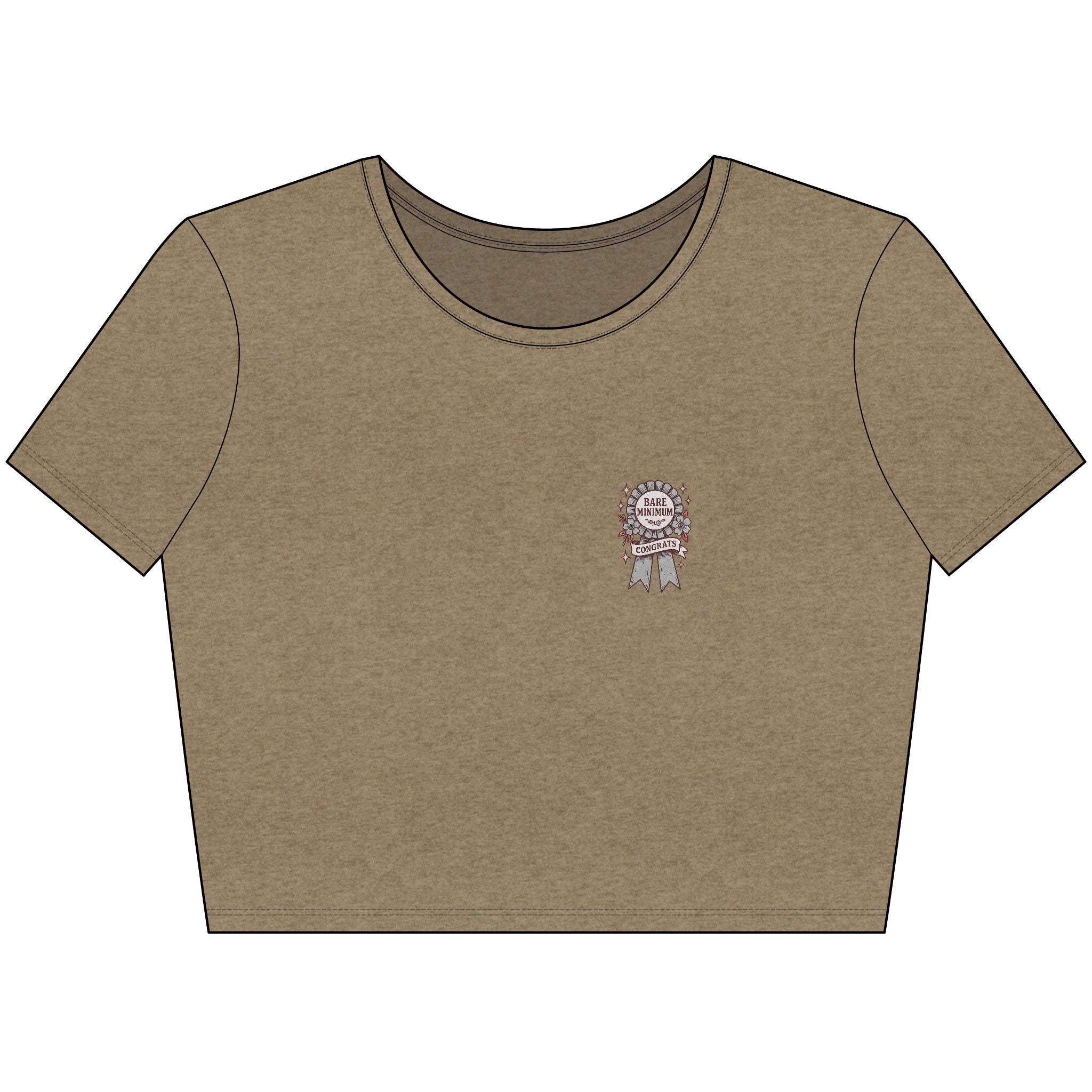 Bare Minimum Badge - Crop Top