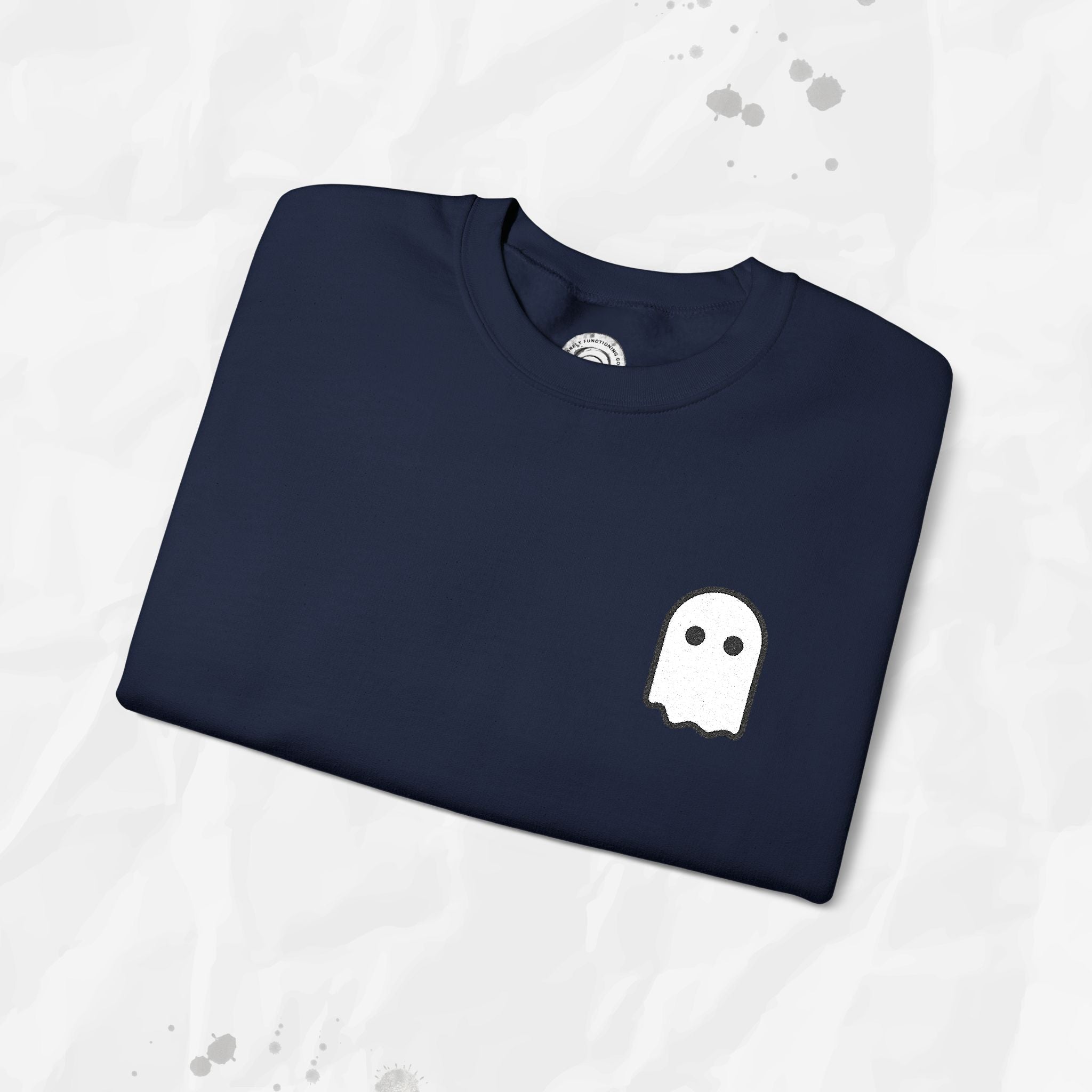 Sweat-shirt à col rond brodé Ghost Icon –
