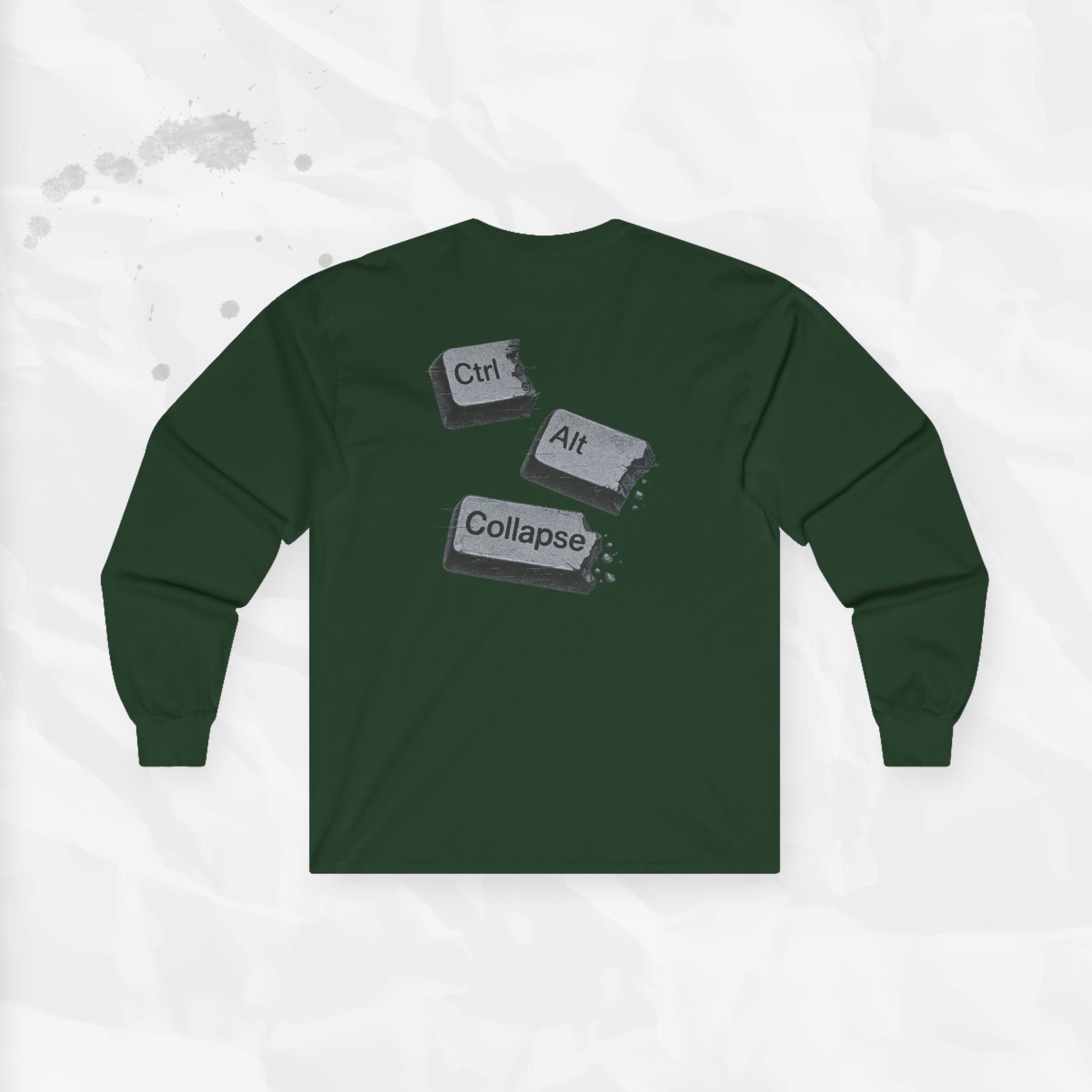 Ctrl Alt Collapse - Long Sleeve T-Shirt