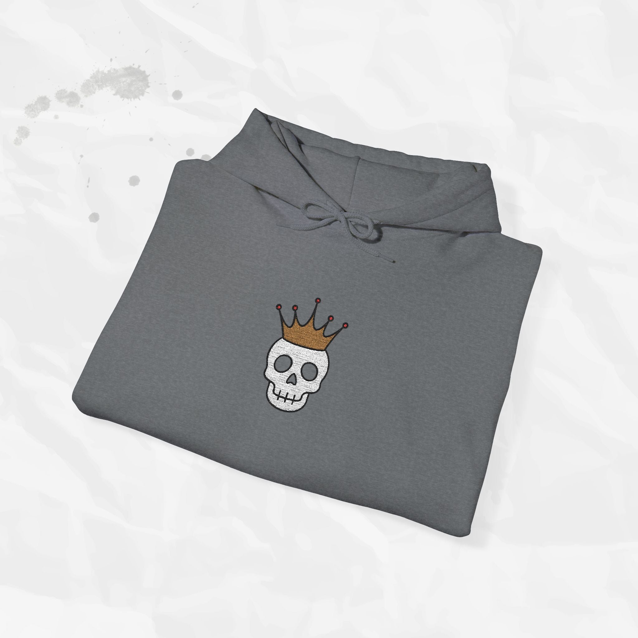 Crown Skull - Embroidered Hoodie